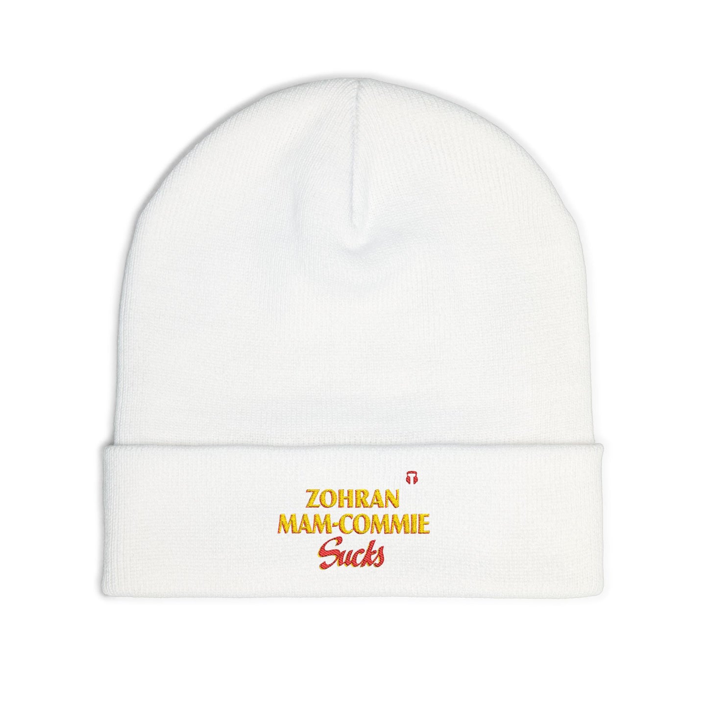 Zohran Mam-Commie Sucks Embroidered Knit Beanie