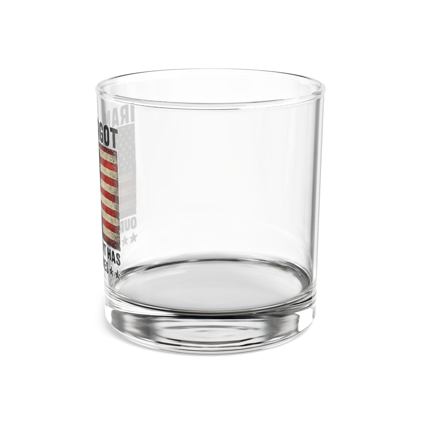 "Iran Forgot, Our President Has 34 Felonies" President Trump 10oz  Whiskey Glass