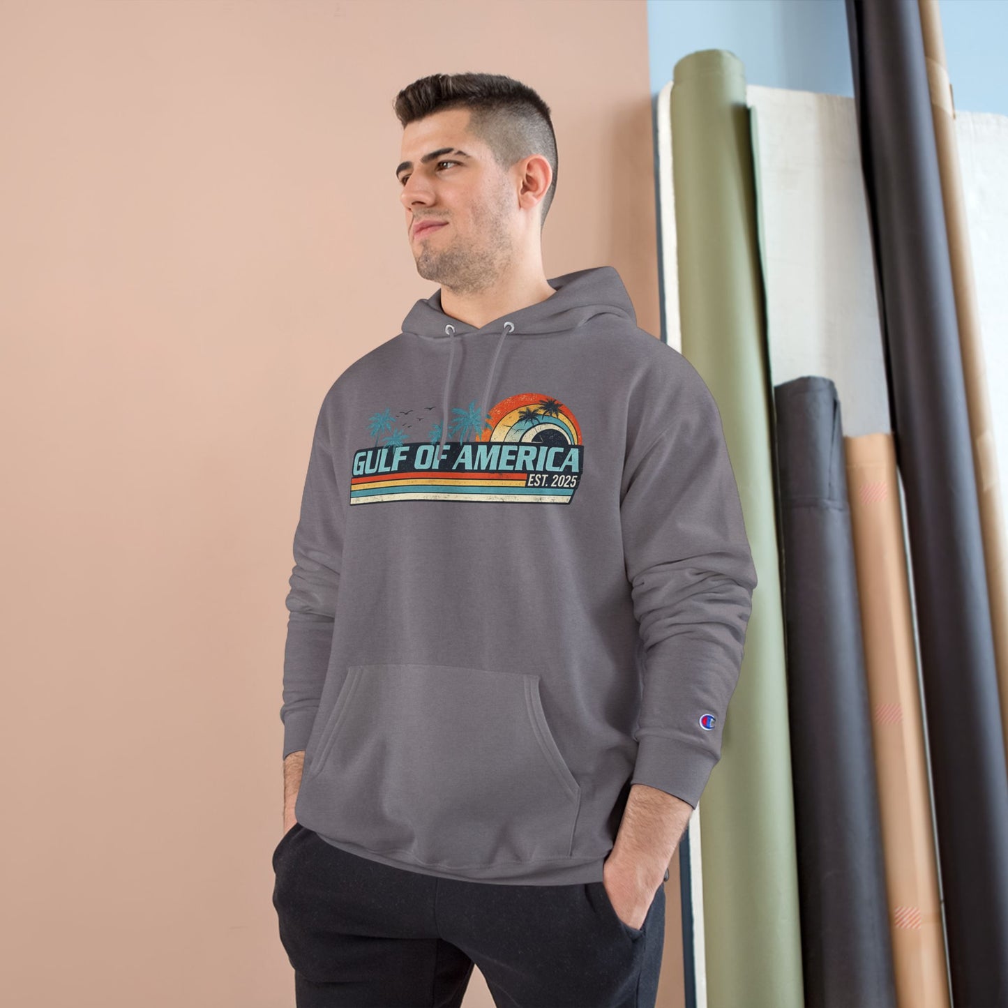 Gulf of America Vintage Champion Brand Hoodie