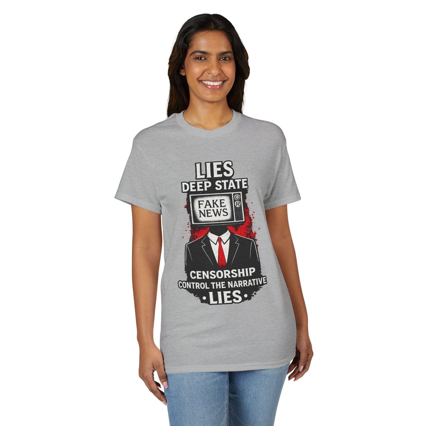Fake News Political Statement Gildan Brand T-Shirt