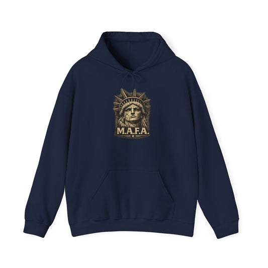 M.A.F.A. "Statue Of Liberty" "Sovereignty Security Prosperity " Comfort Color Brand Hoodie