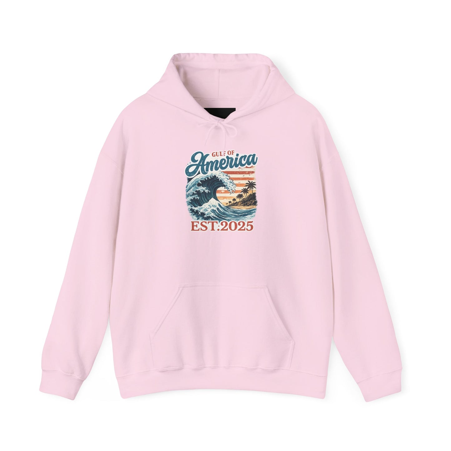 Gulf of America Est. 2025 Waves Gildan Brand Hoodie