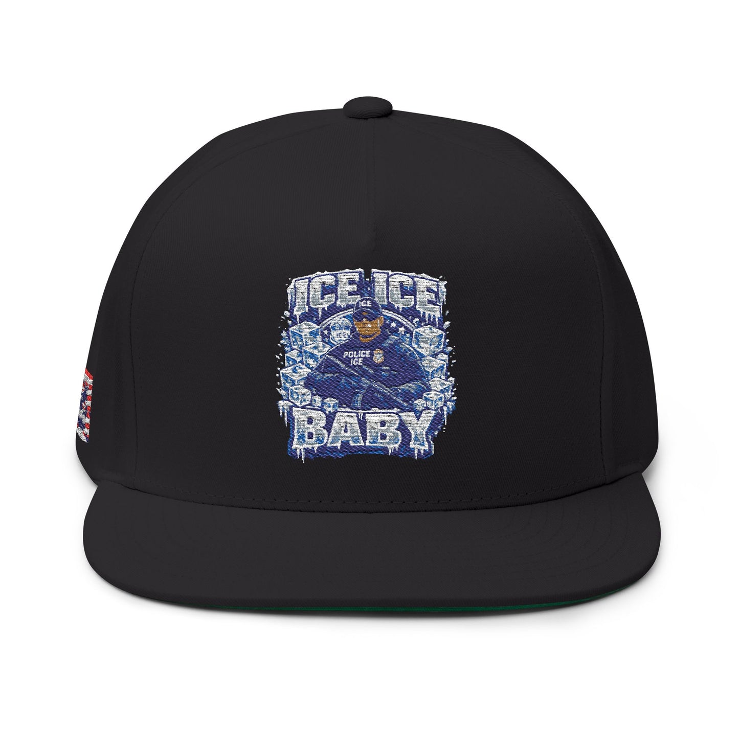 Ice Ice Baby ICE Agent Flat Bill Hat