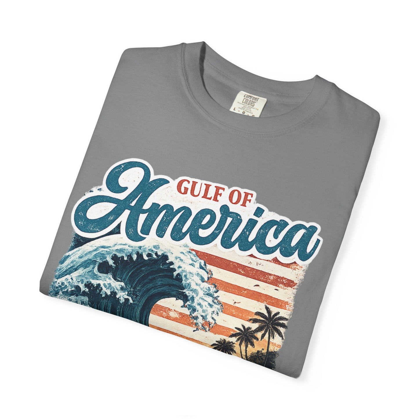 Gulf of America Est. 2025 Waves Comfort Color Brand T‑Shirt
