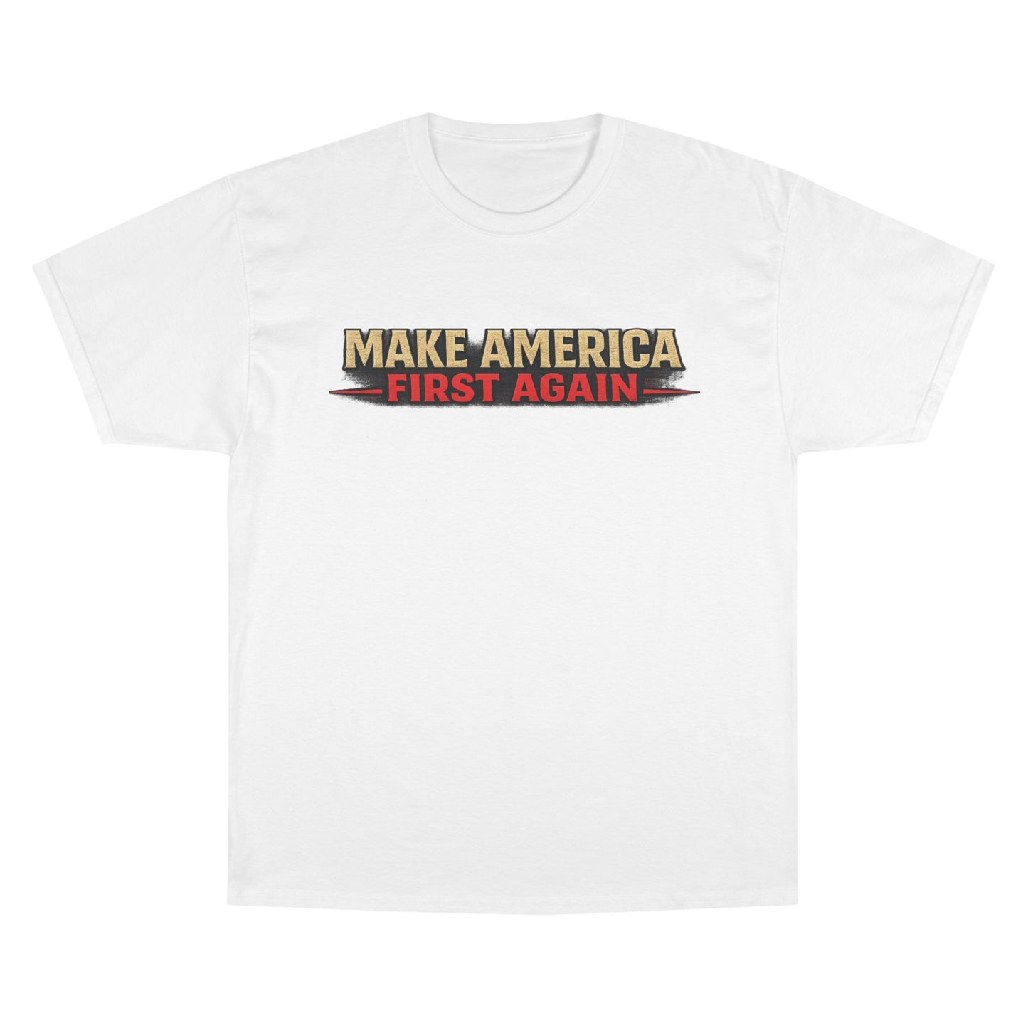 "Make America First Again" Book Merch Champion Brand T-Shirt