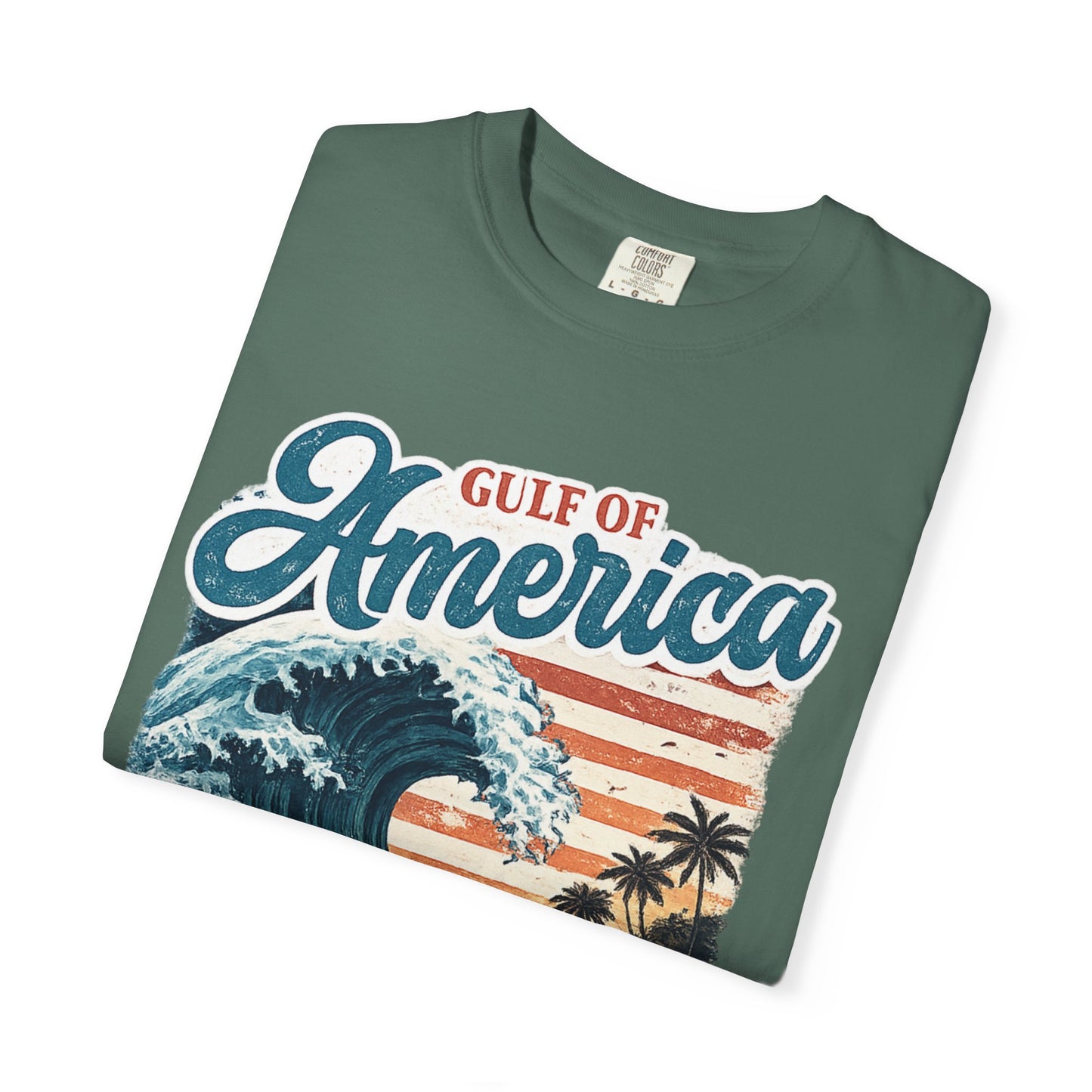 Gulf of America Est. 2025 Waves Comfort Color Brand T‑Shirt