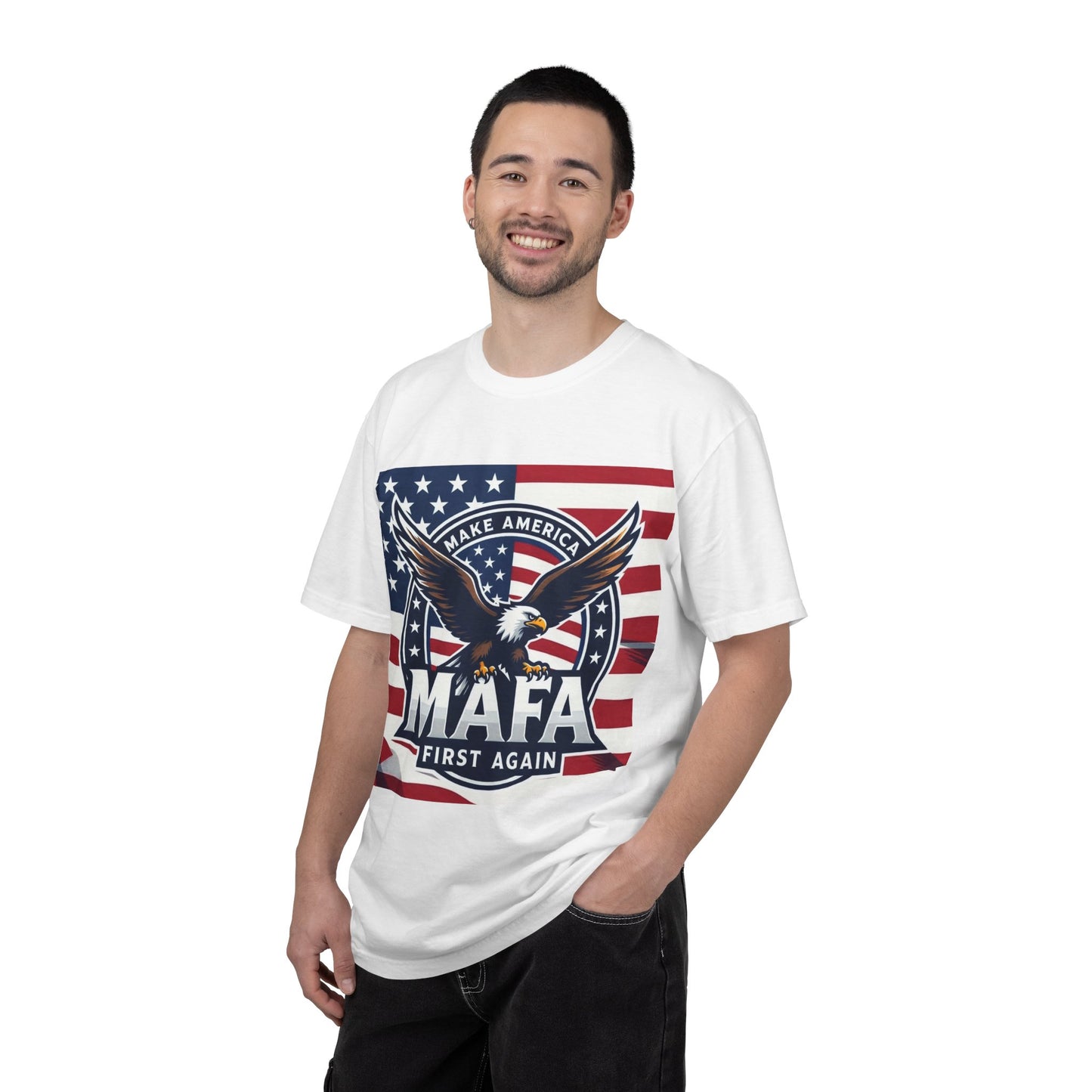 MAFA Eagle Flag T-Shirt — "Make America First Again" Patriotic Tee