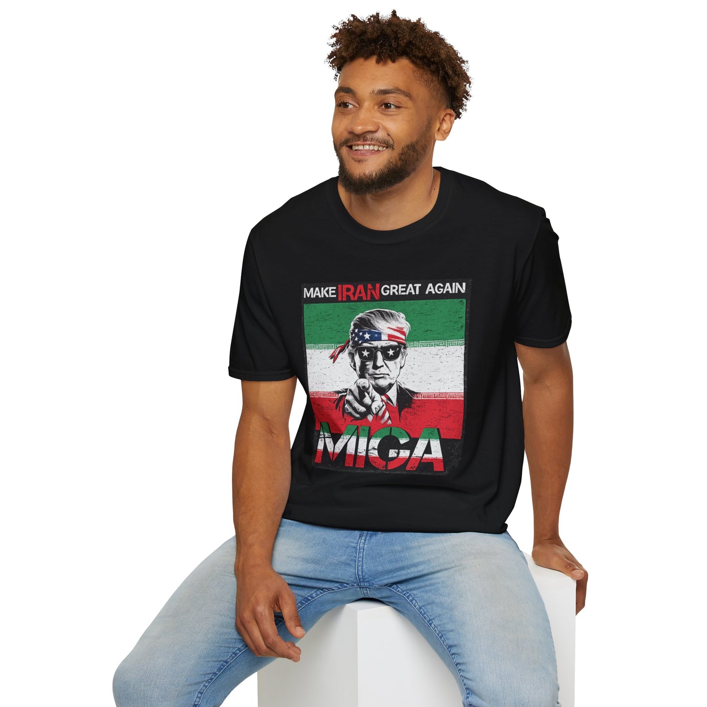 "Make Iran Great Again (MIGA)" Trump Gildan Brand T-Shirt