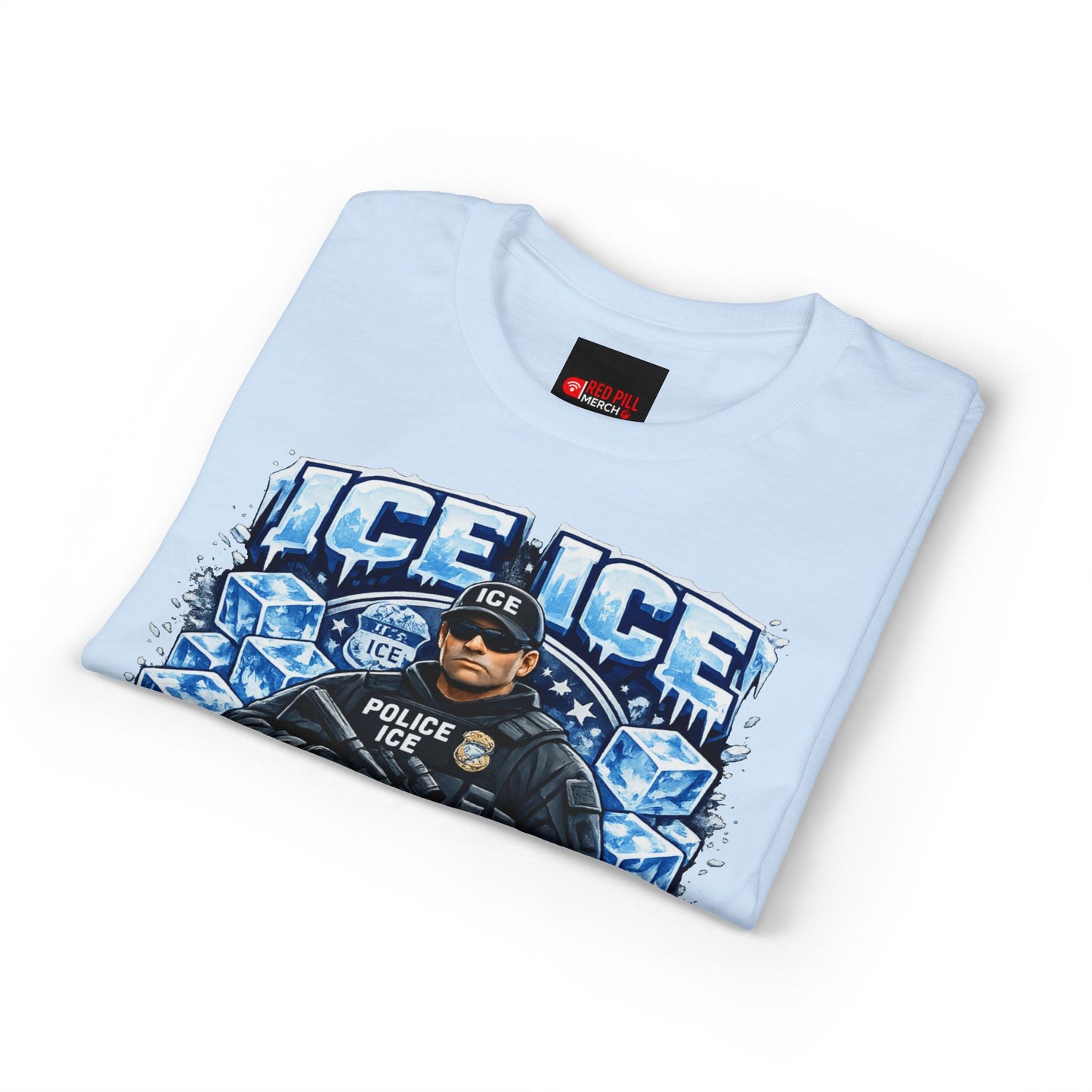 Ice Ice Baby ICE Agent Gildan 8000 Brand T-Shirt