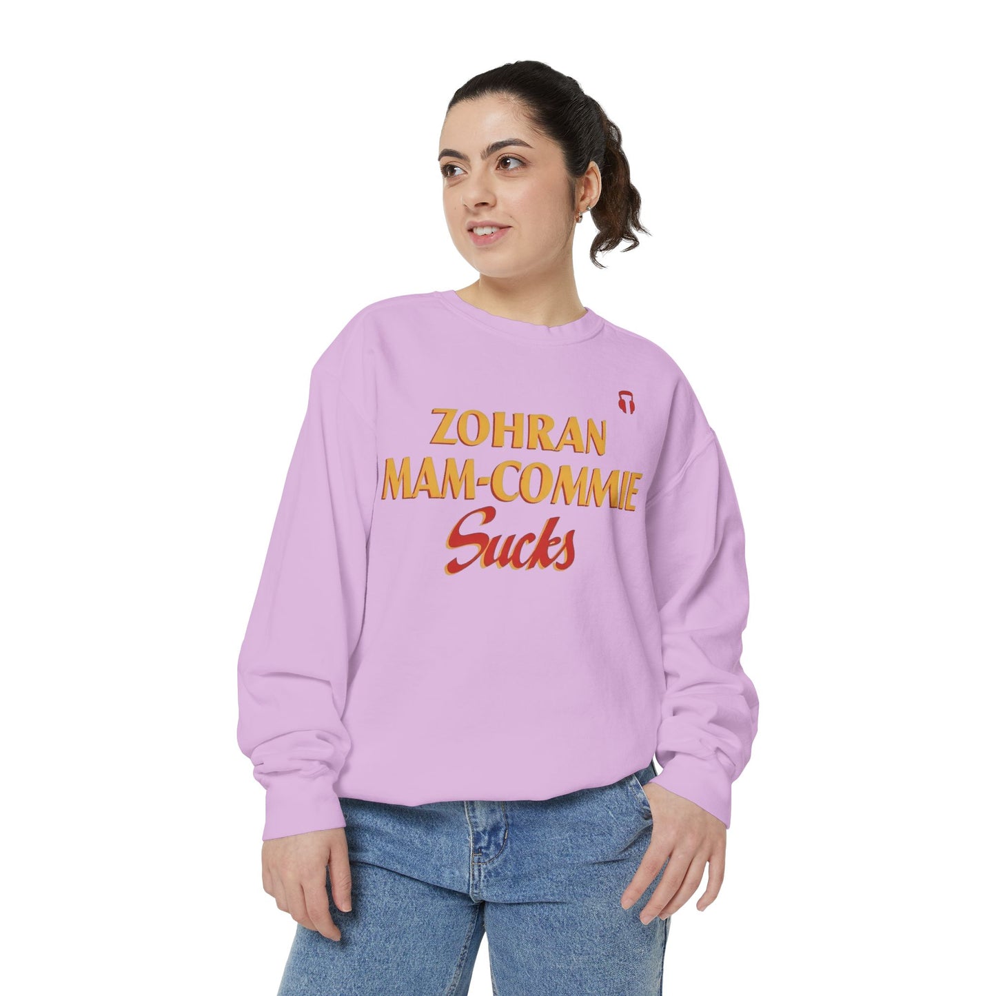 Zohran Mam-Commie Sucks Comfort Colors Brand Crewneck Sweatshirt