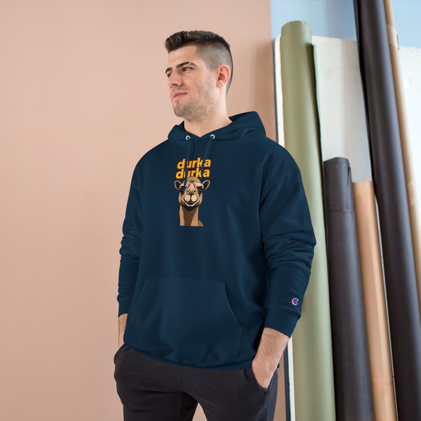 "Durka Durka" Camel Champion Brand Hoodie