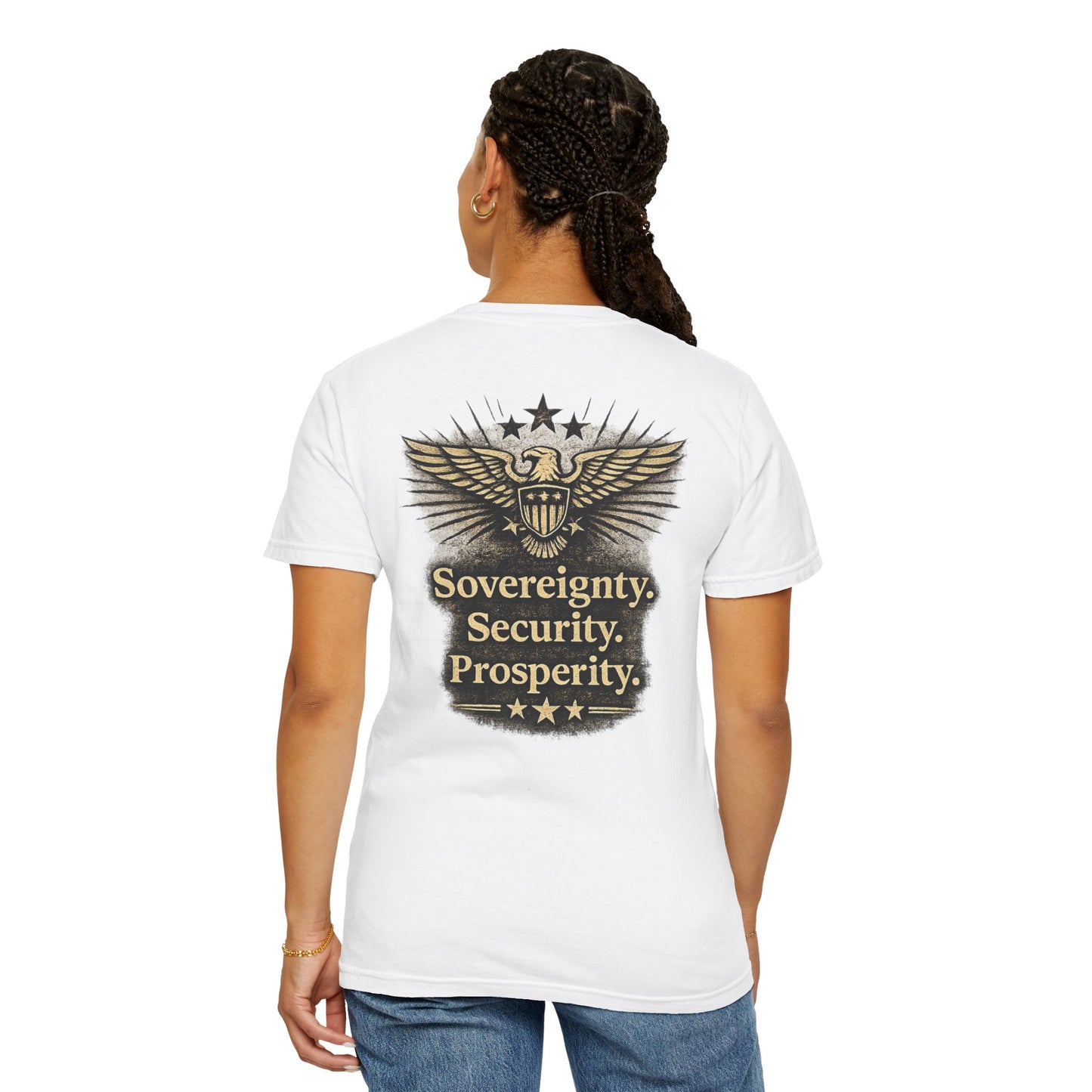 M.A.F.A. Statue Of Liberty  "Sovereignty Security Prosperity " Comfort Color Brand T-Shirt