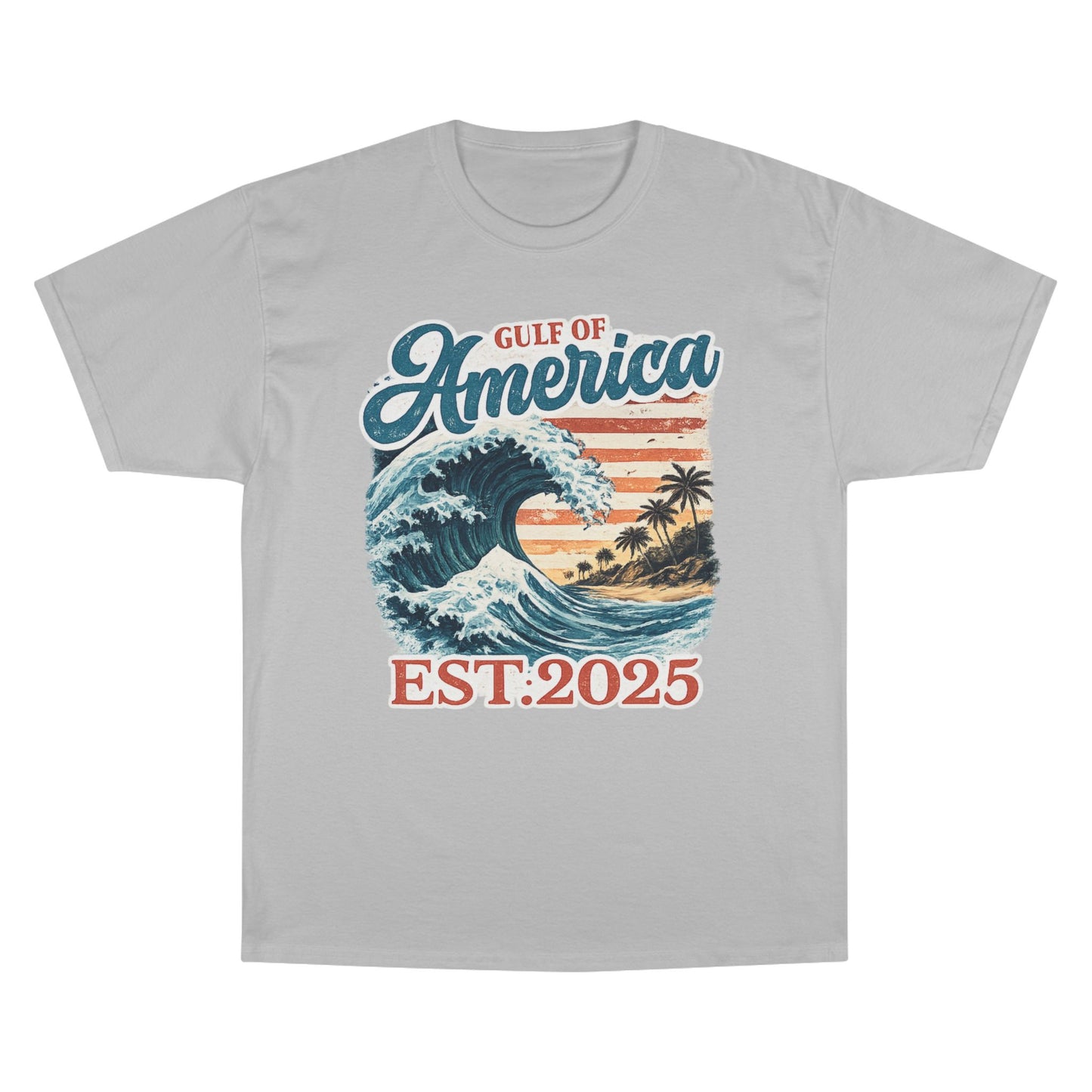 Gulf of America Est. 2025 Waves Champion Brand T-Shirt