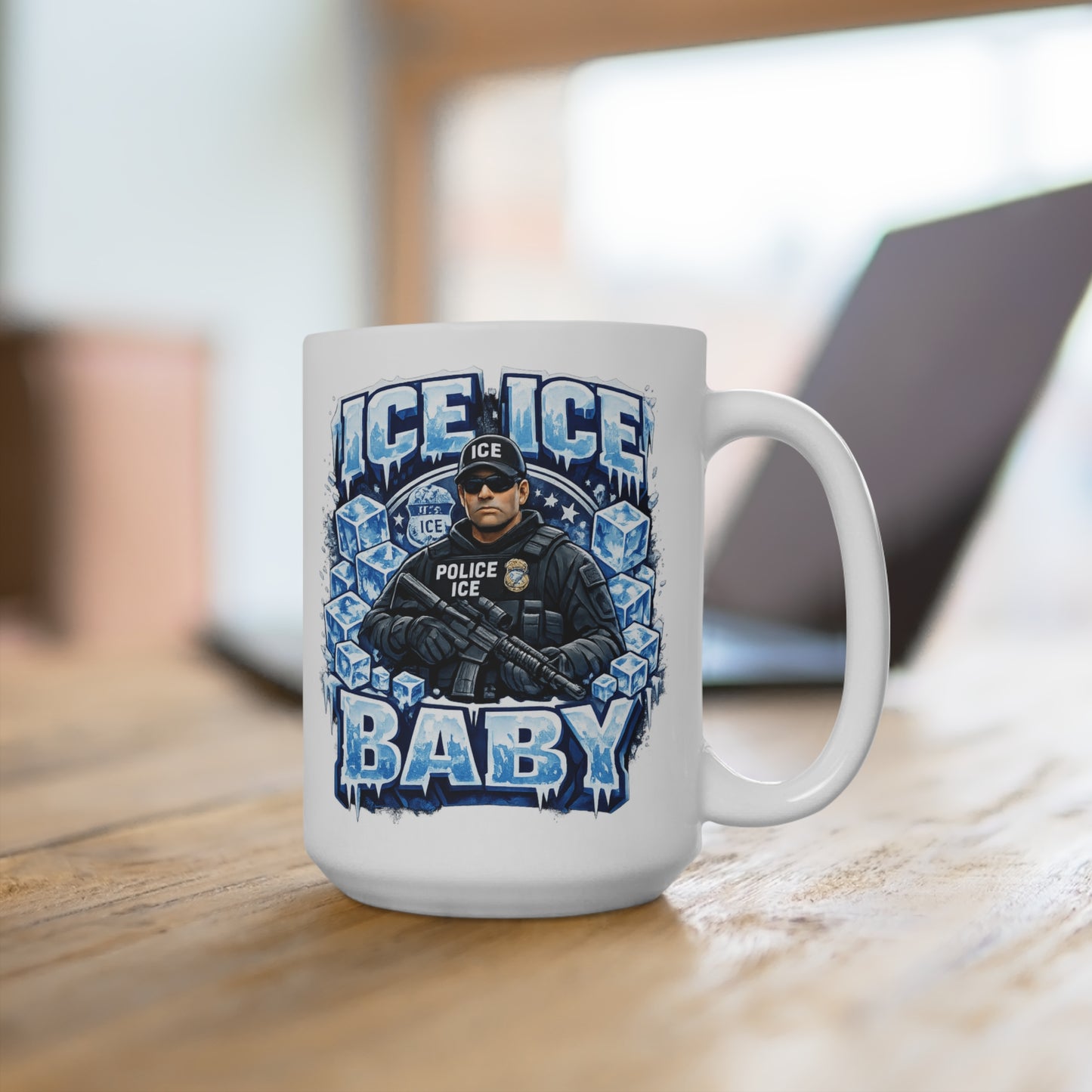 Ice Ice Baby ICE Agent 15oz Coffee Mug