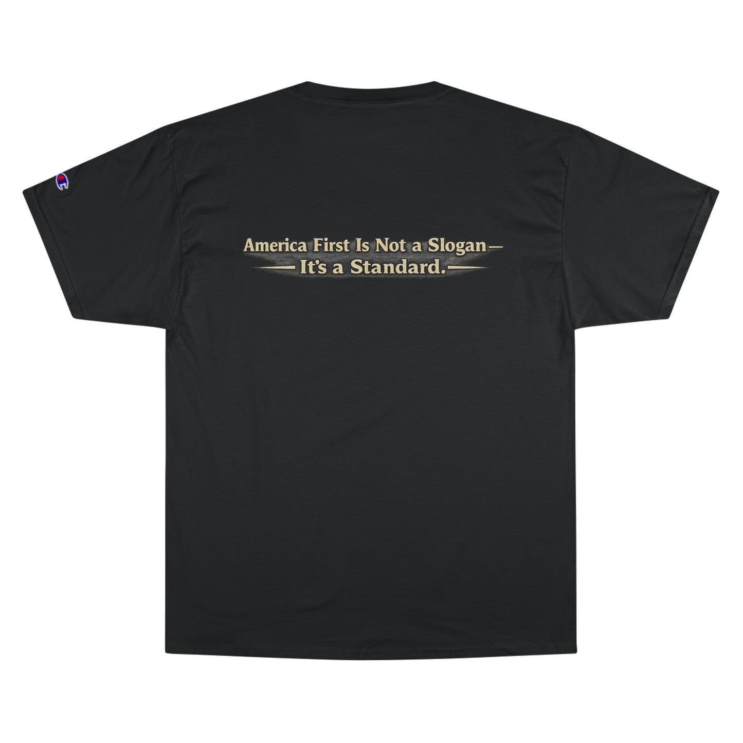 "Make America First Again" Book Merch Champion Brand T-Shirt