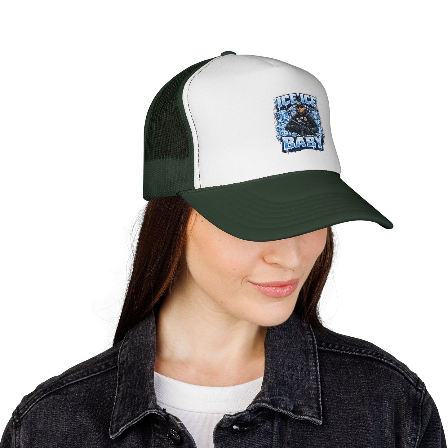 Ice Ice Baby ICE Agent Trucker Hat