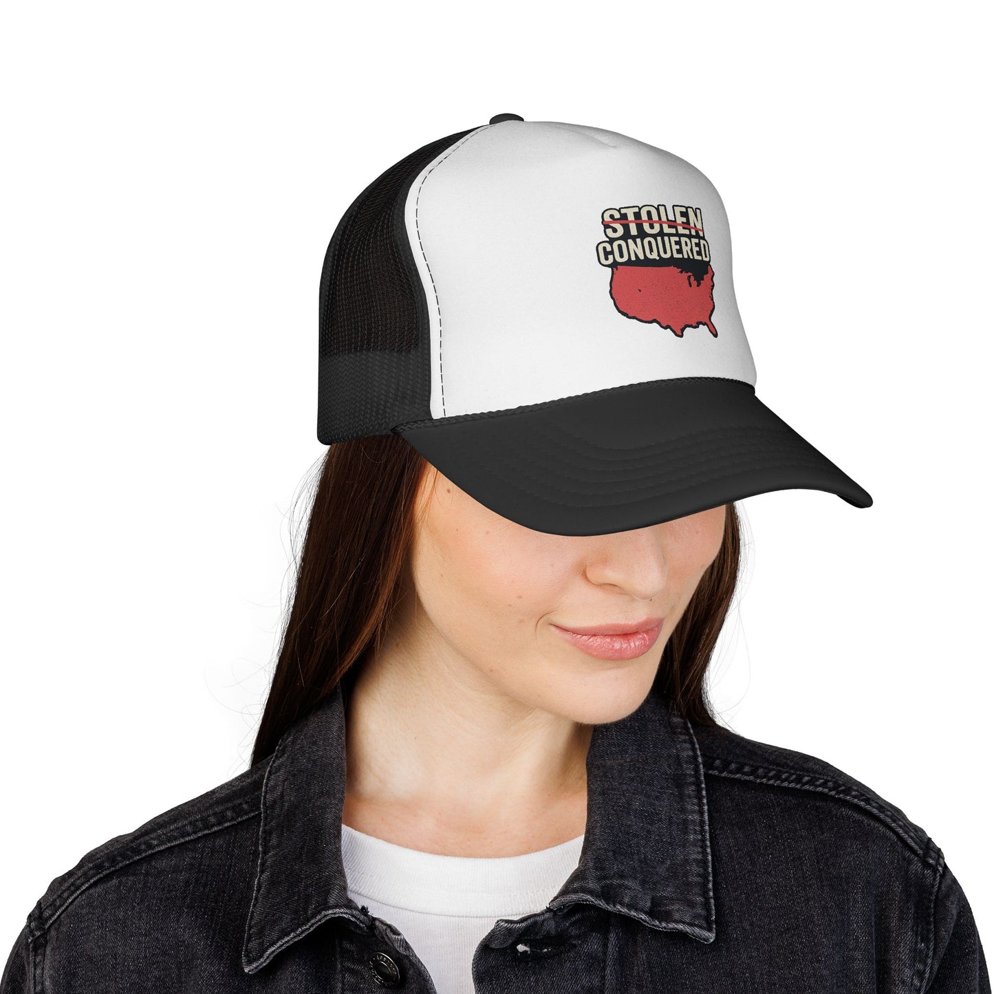 Stolen Conquered USA Trucker Cap