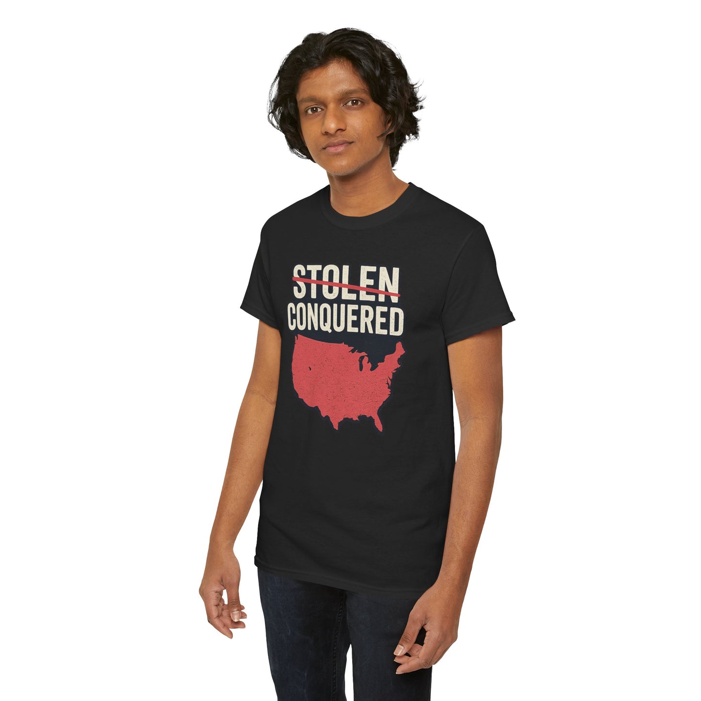 Stolen Conquered USA Gildan Brand T-Shirt