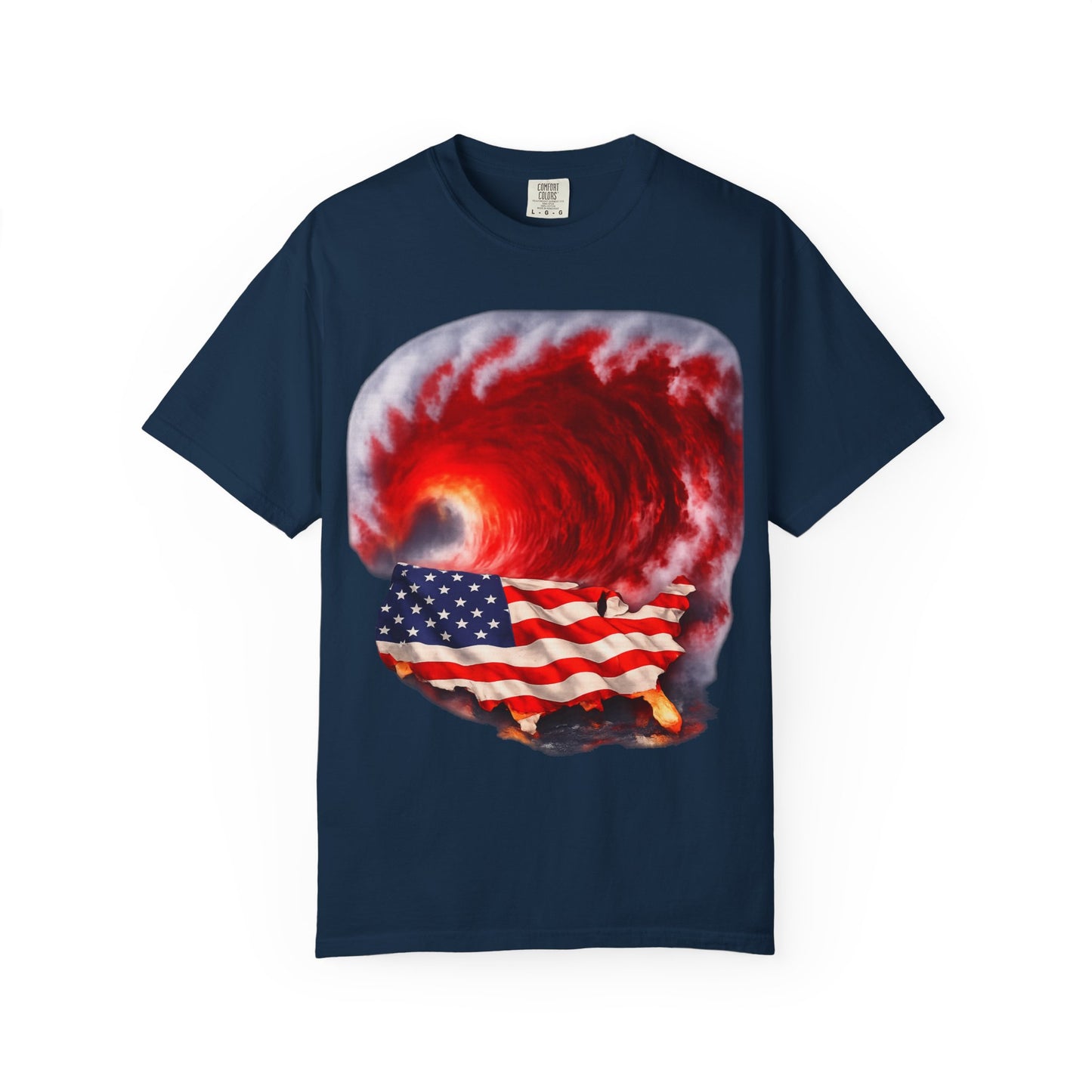 Red Wave USA Comfort Color Brand T-Shirt