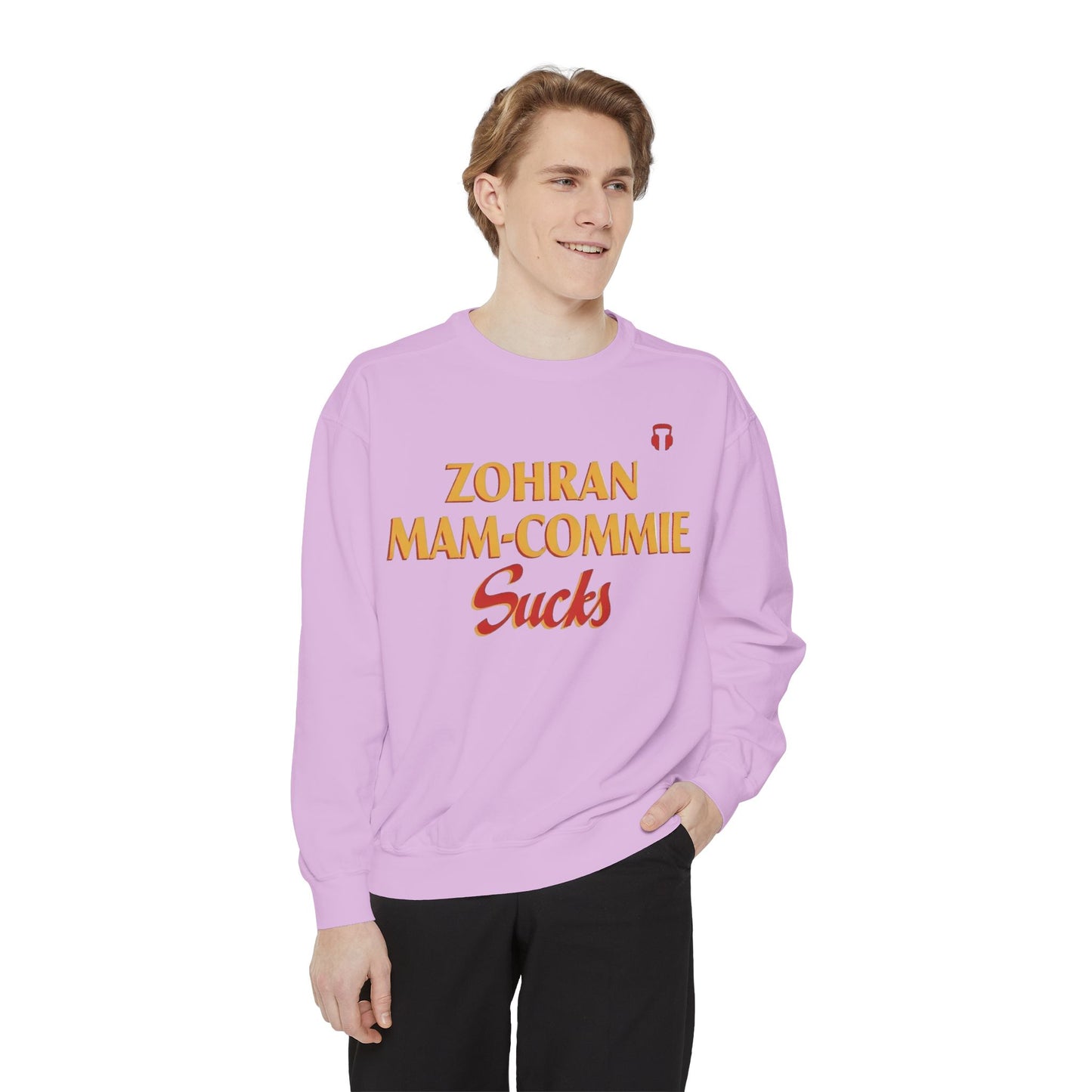Zohran Mam-Commie Sucks Comfort Colors Brand Crewneck Sweatshirt