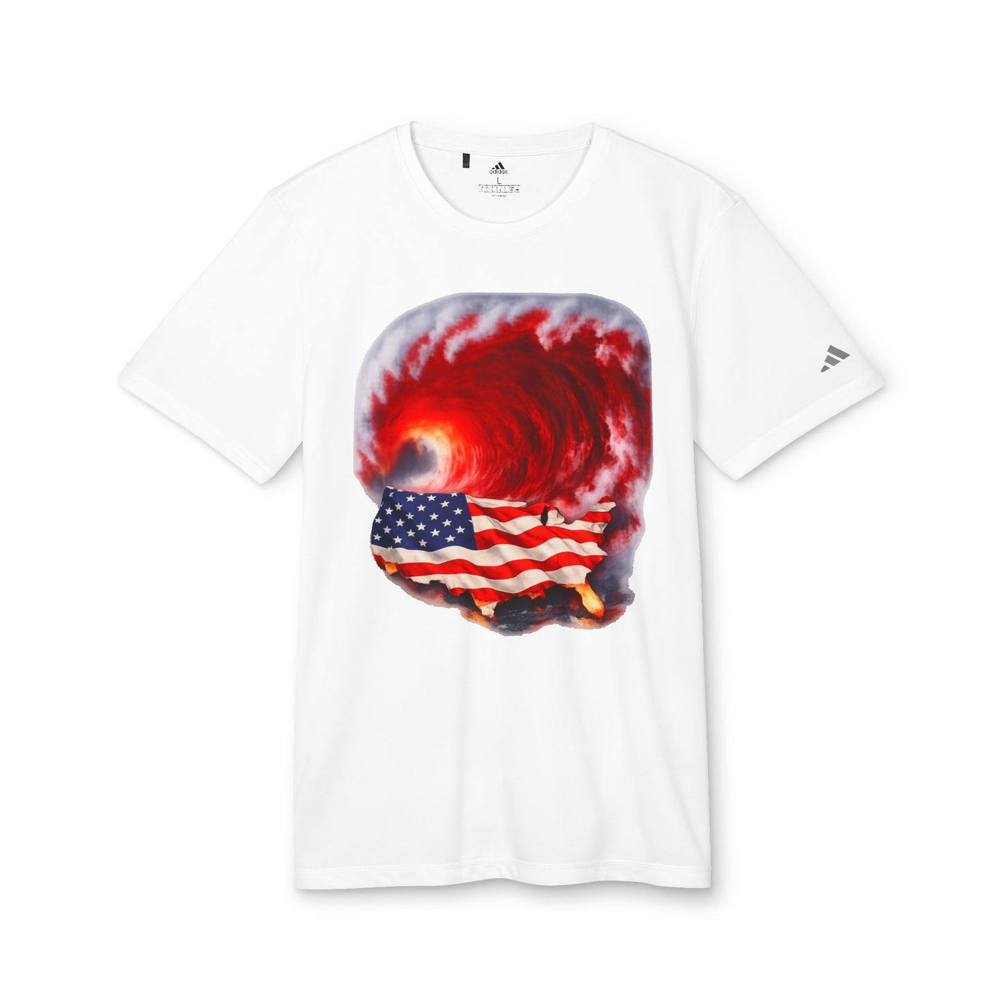Red Wave USA Adidas Brand T-Shirt
