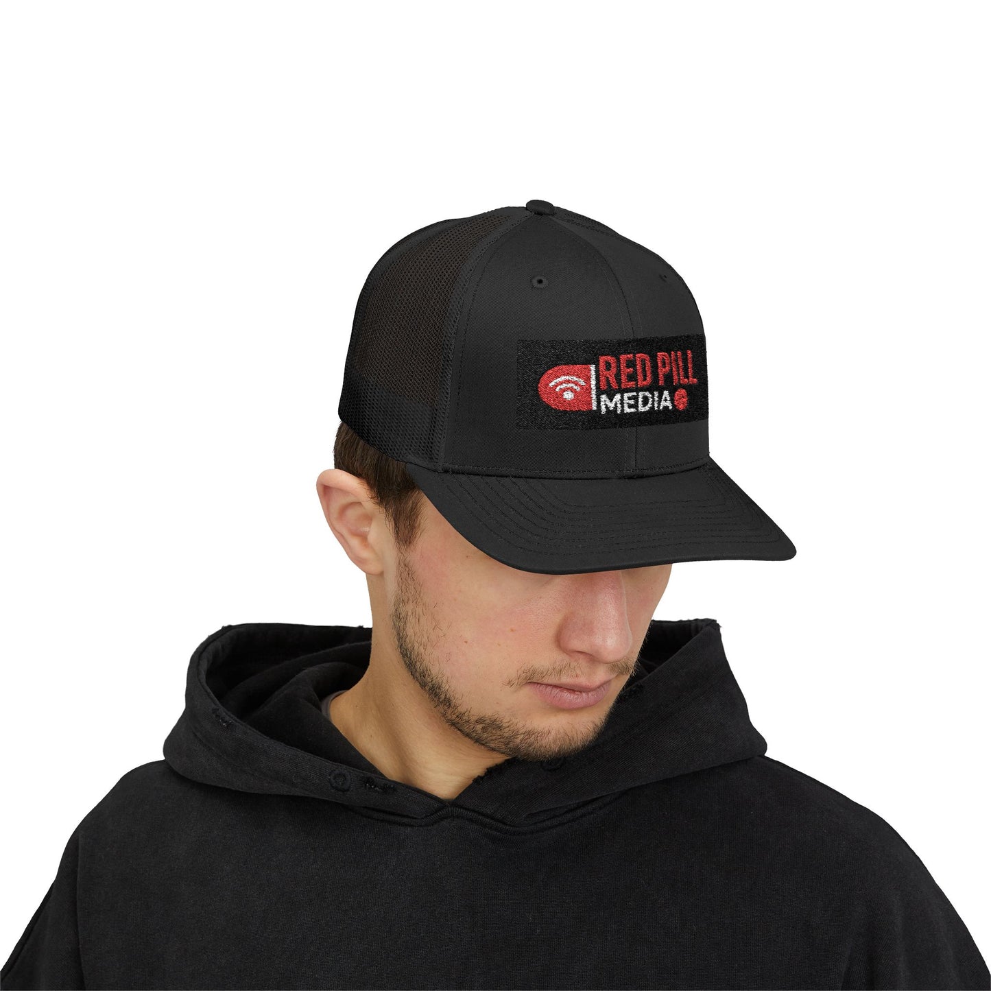 Red Pill Media Snapback Trucker Cap
