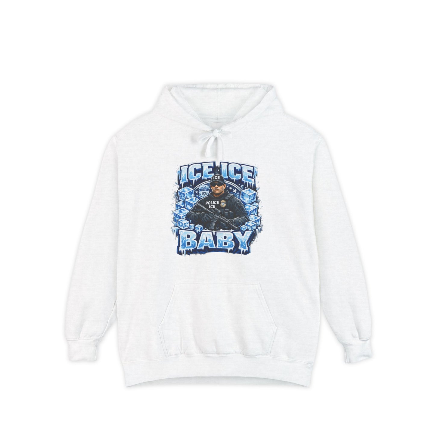 Ice Ice Baby ICE Agent Comfort Color Brand Hoodie