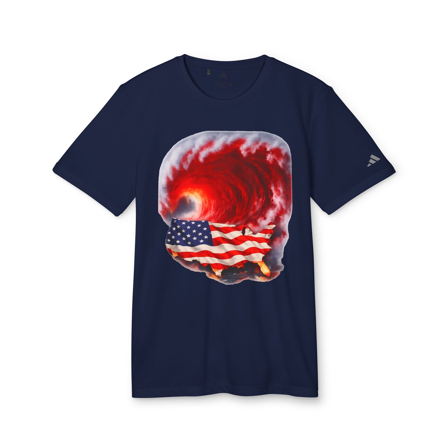 Red Wave USA Adidas Brand T-Shirt