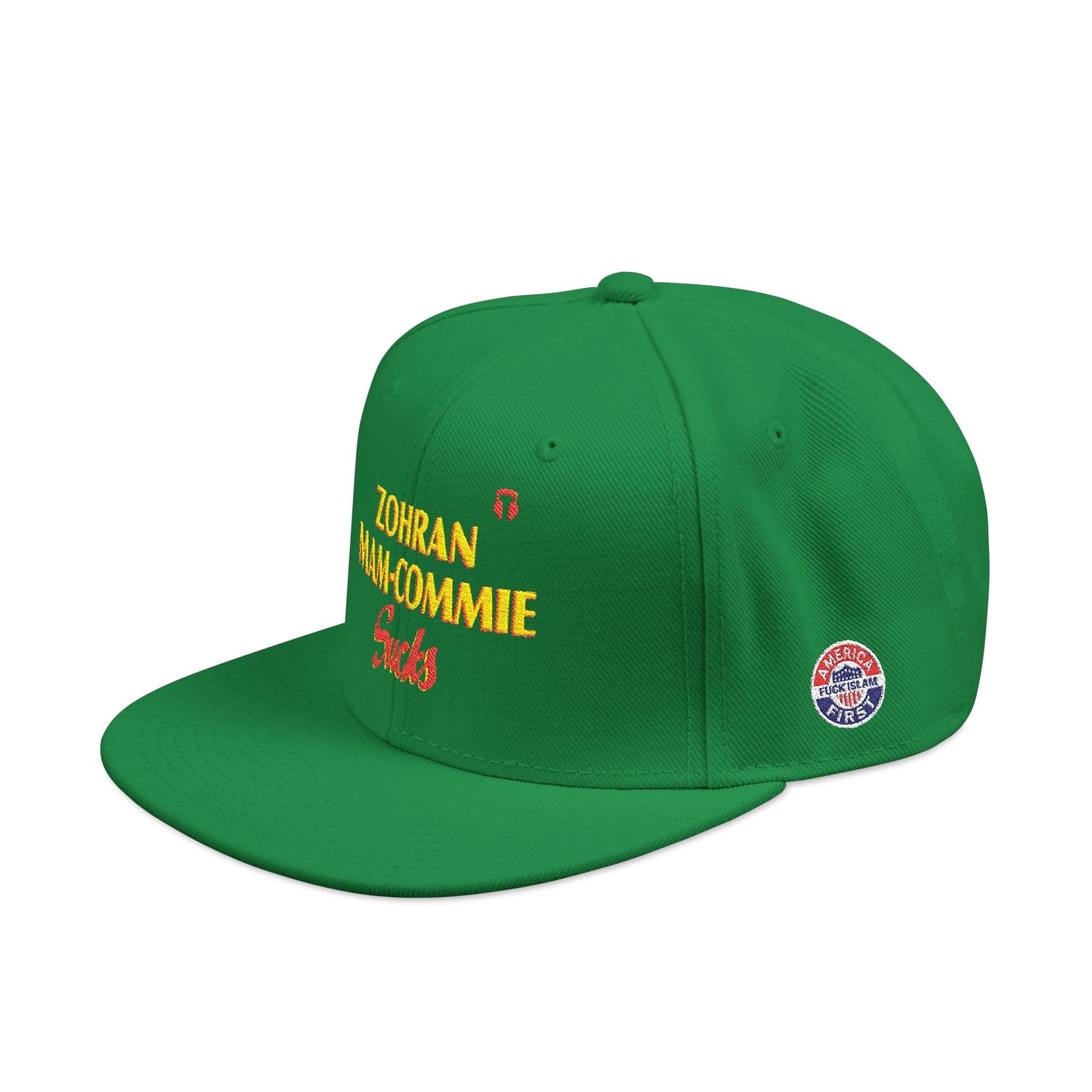 Zohran Mam-Commie Sucks Embroidered Snapback Hat