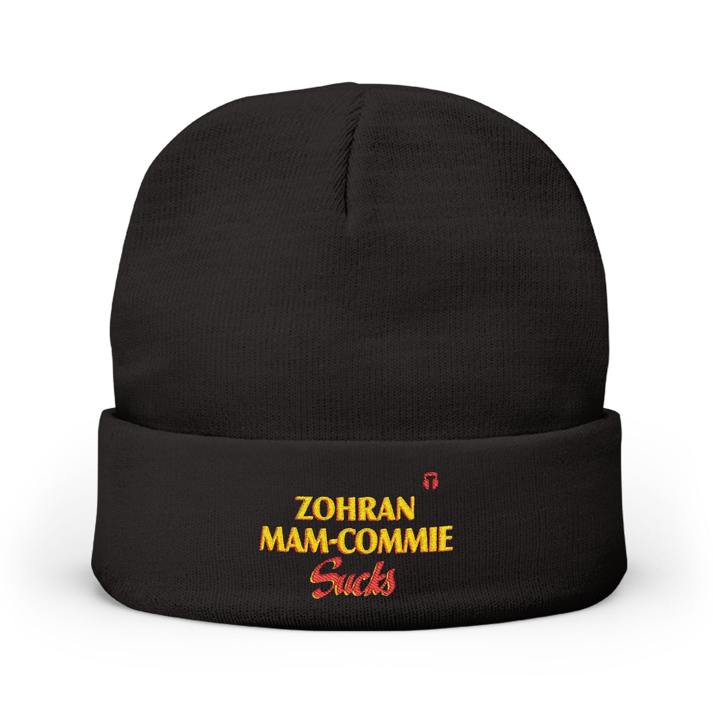 Zohran Mam-Commie Sucks Embroidered Knit Beanie