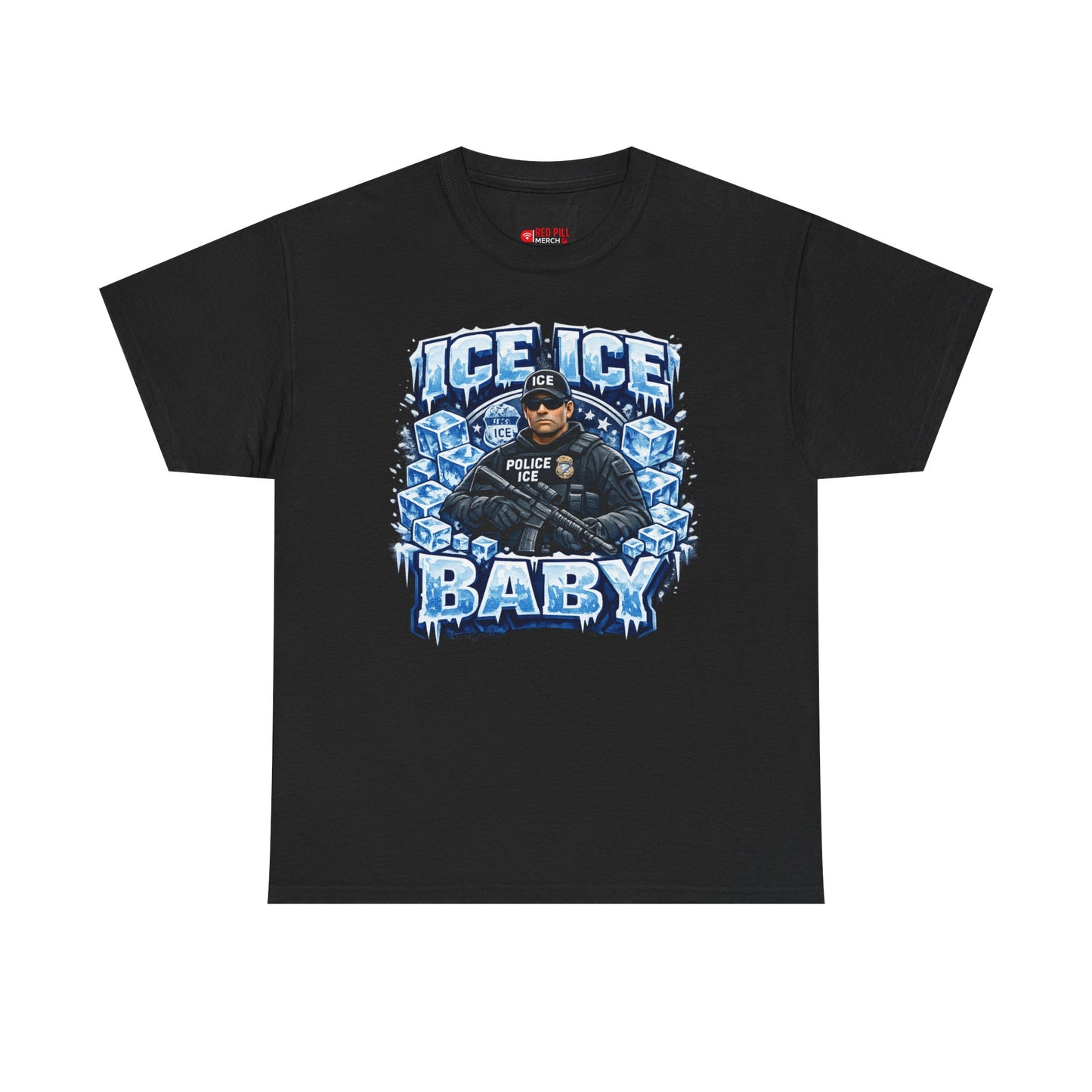 Ice Ice Baby ICE Agent Gildan Brand T-Shirt