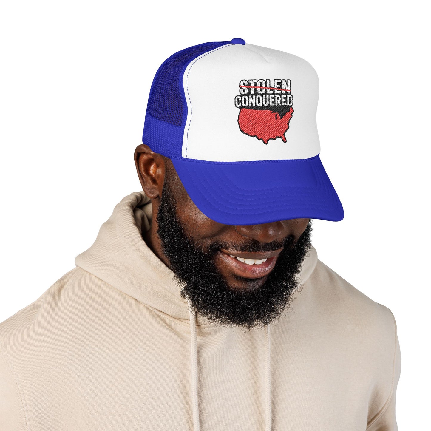 Stolen Conquered USA Embroidered Trucker Hat