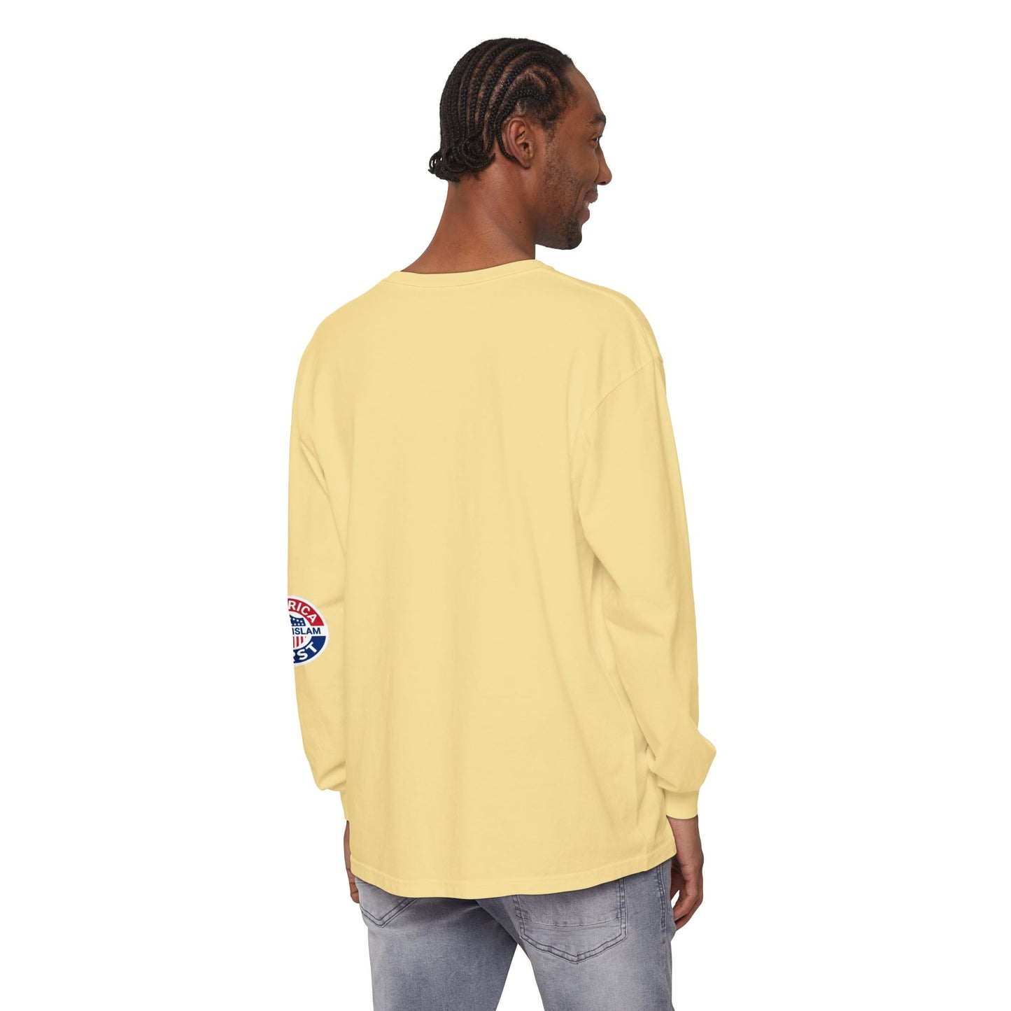 Zohran Mam-Commie Sucks/America First F*CK ISLAM Comfort Color Brand Long Sleeve T-Shirt