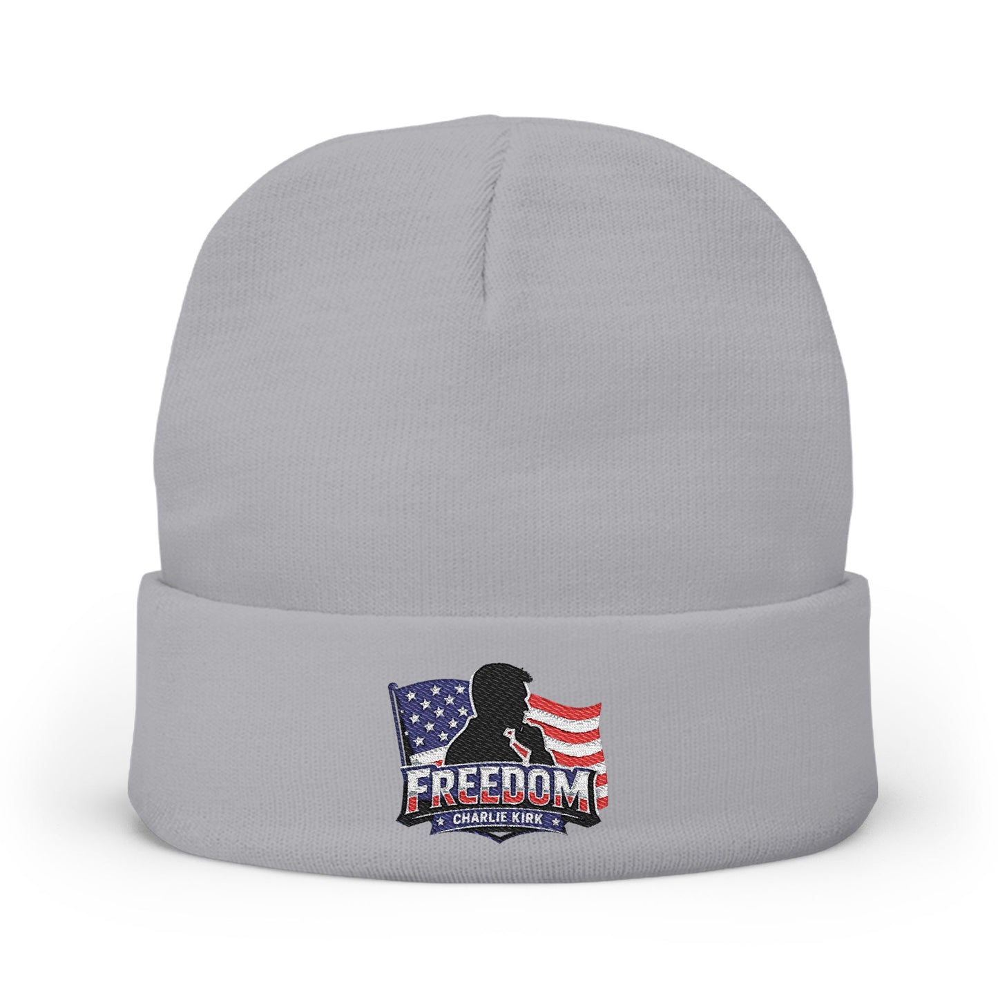 Embroidered Charlie Kirk Freedom Beanie