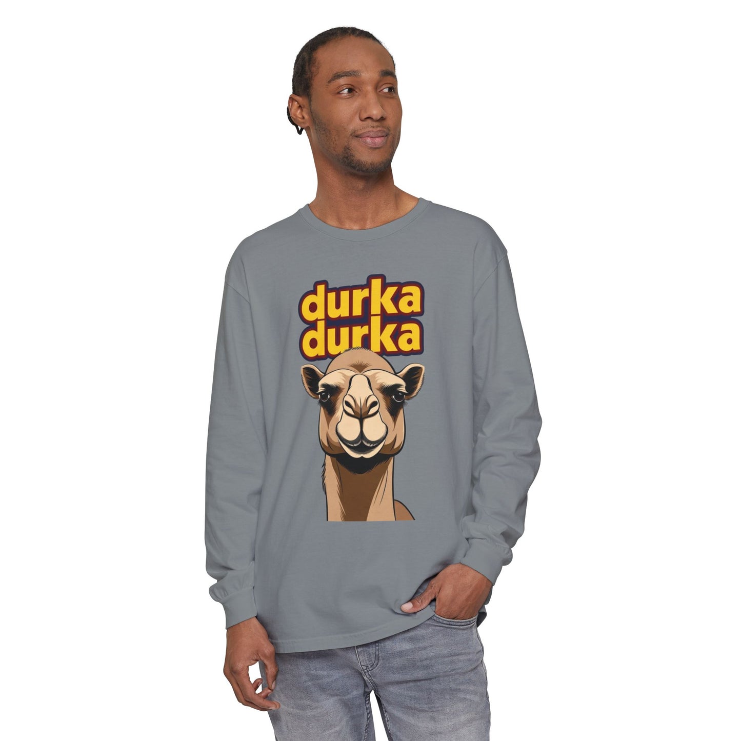 "Durka Durka" Camel Gildan Brand Long Sleeve Tee
