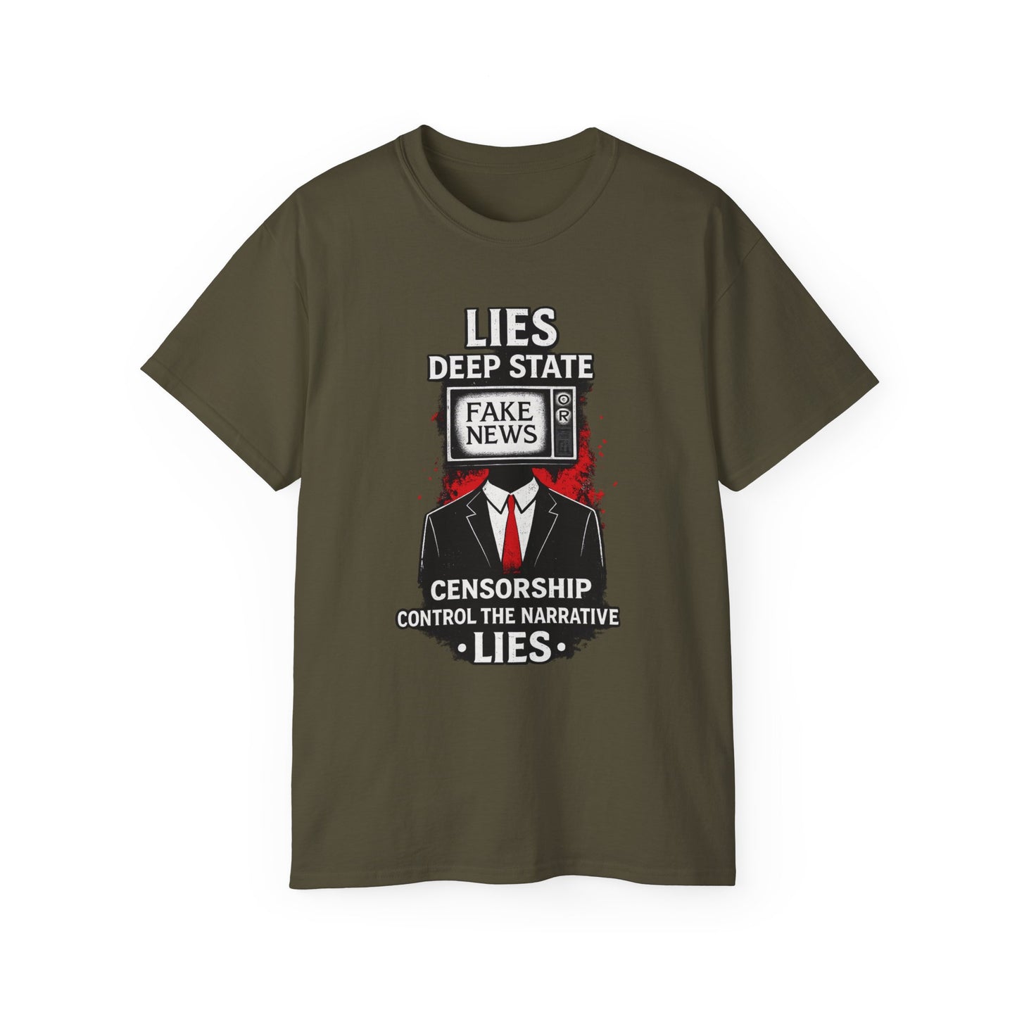 Fake News Political Statement Gildan Brand T-Shirt