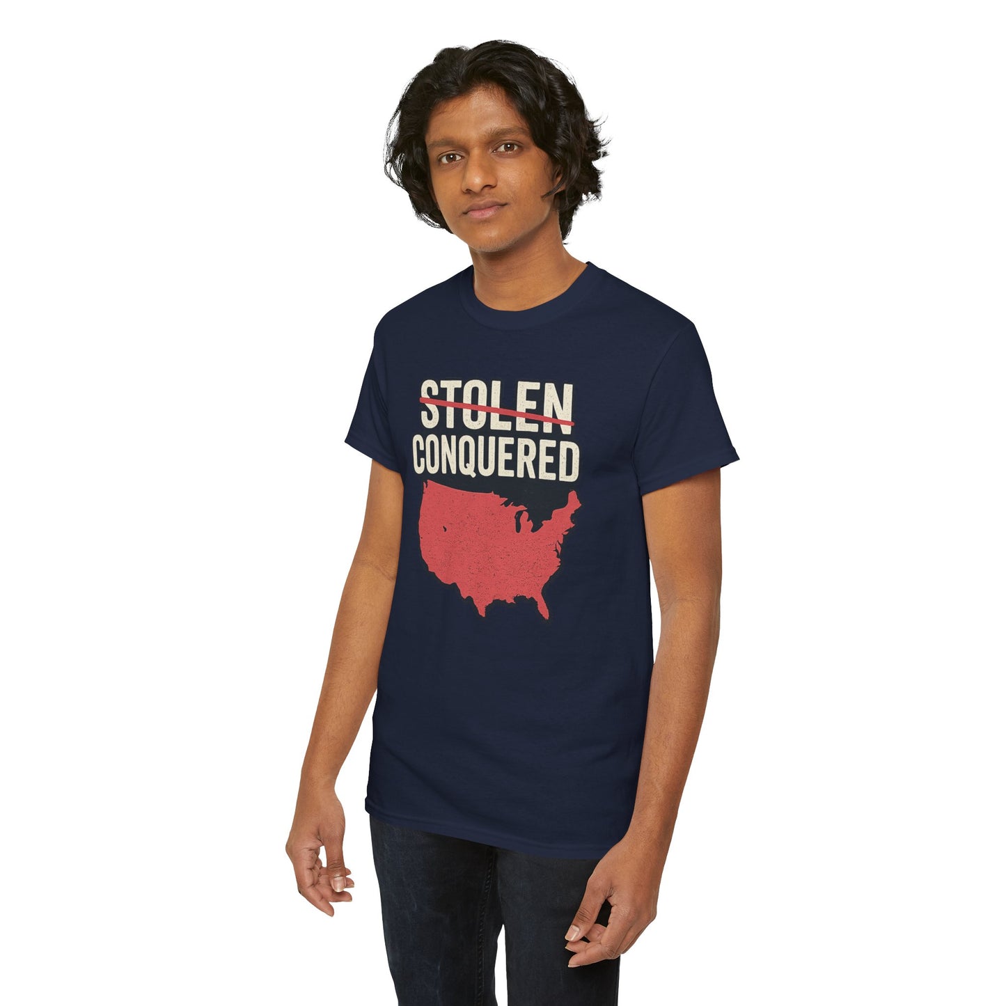 Stolen Conquered USA Gildan Brand T-Shirt