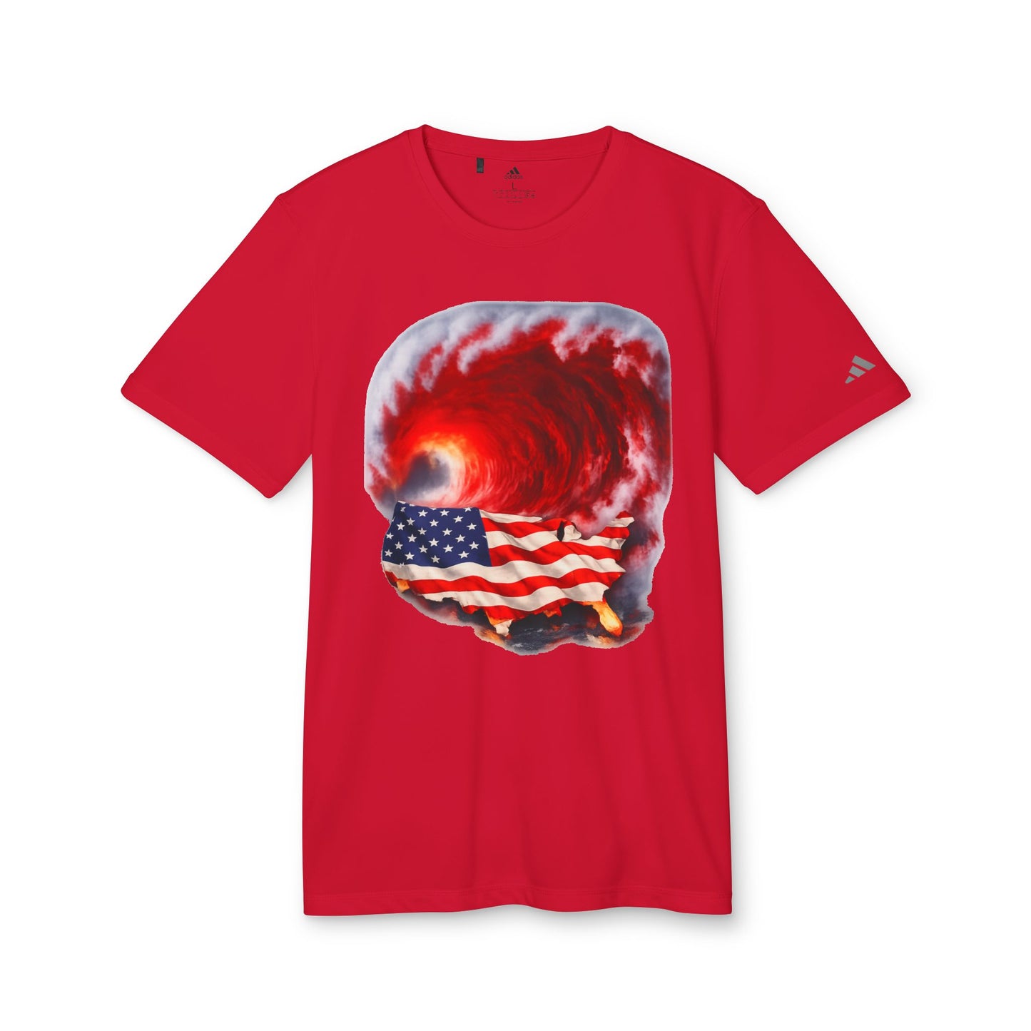 Red Wave USA Adidas Brand T-Shirt