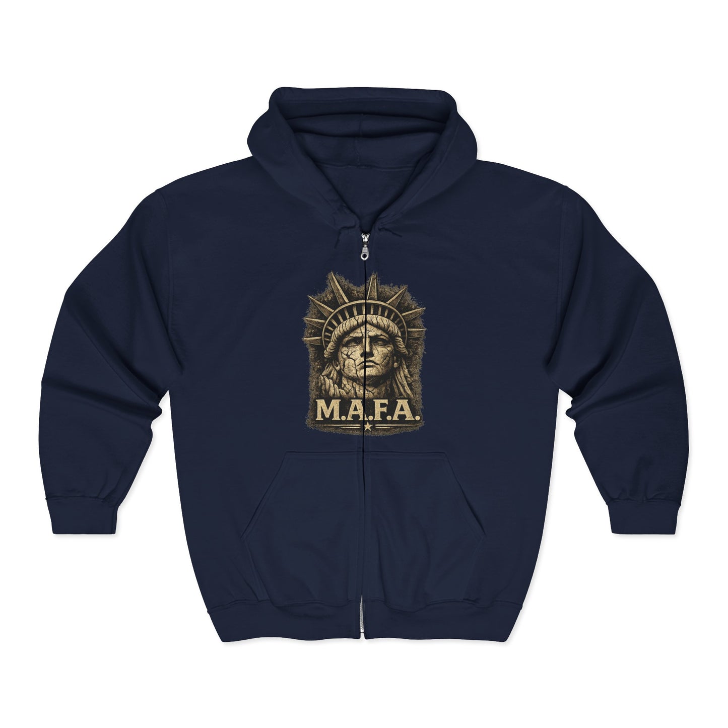 M.A.F.A. "Statue Of Liberty" "Sovereignty Security Prosperity " Zip Hoodie