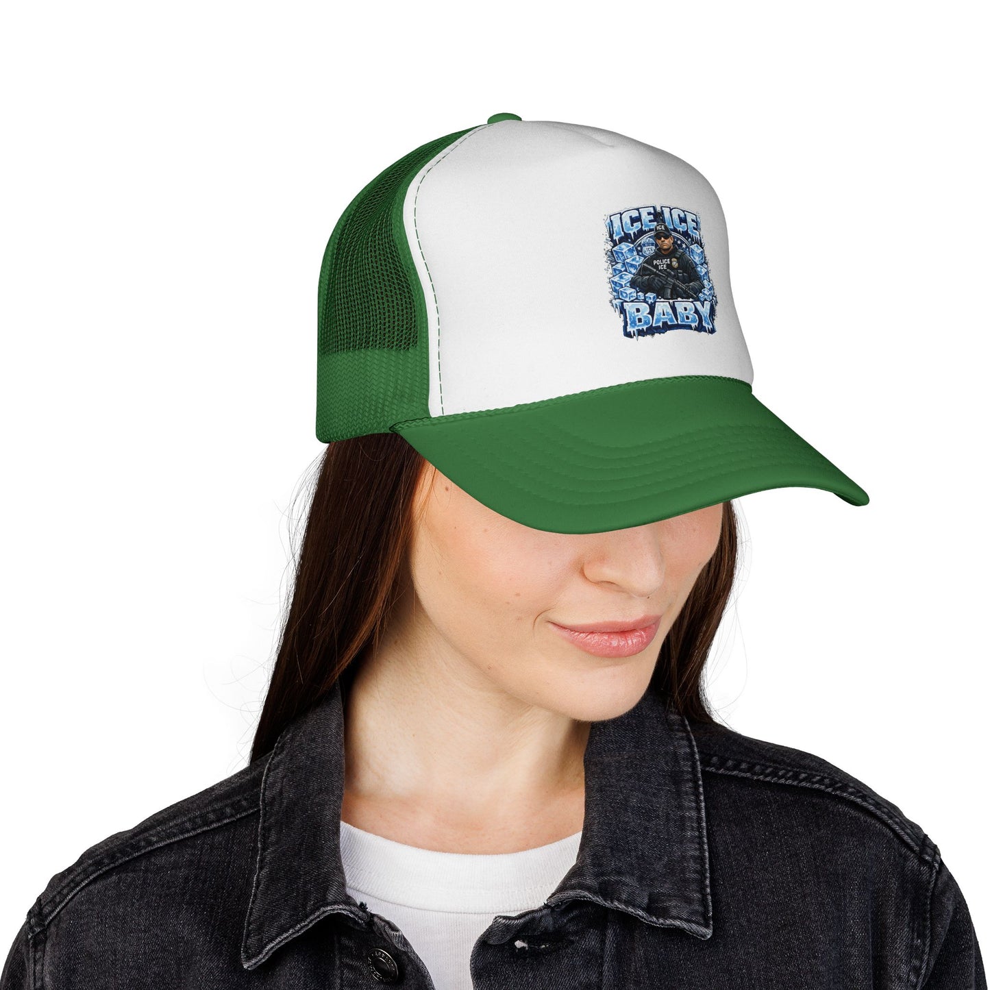 Ice Ice Baby ICE Agent Trucker Hat