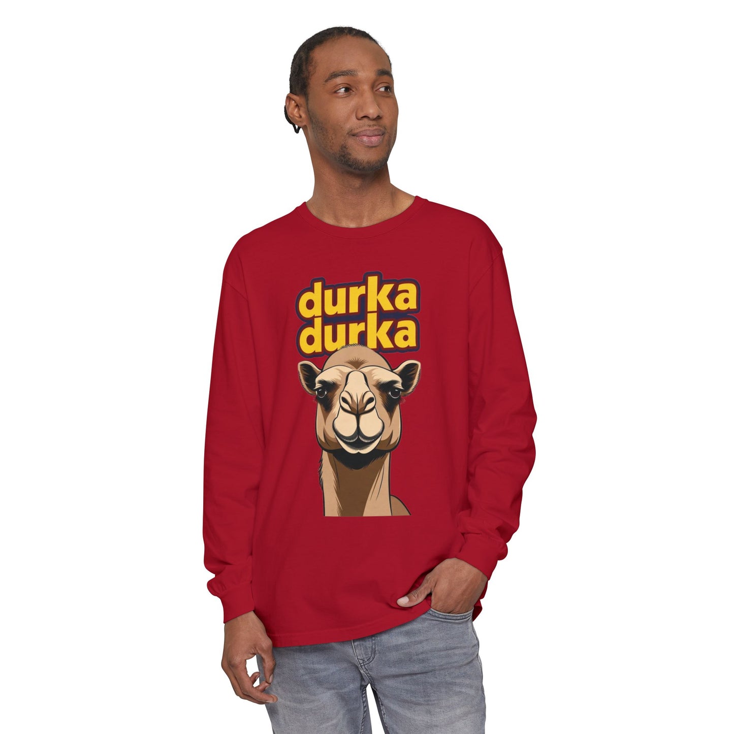 "Durka Durka" Camel Gildan Brand Long Sleeve Tee