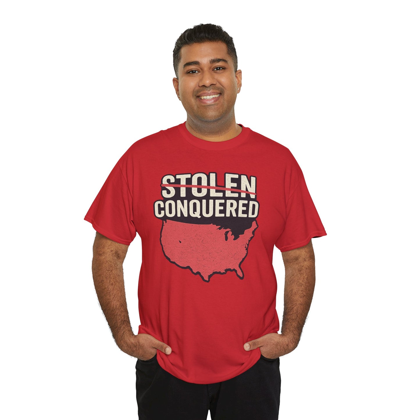 Stolen Conquered USA Gildan Brand T-Shirt