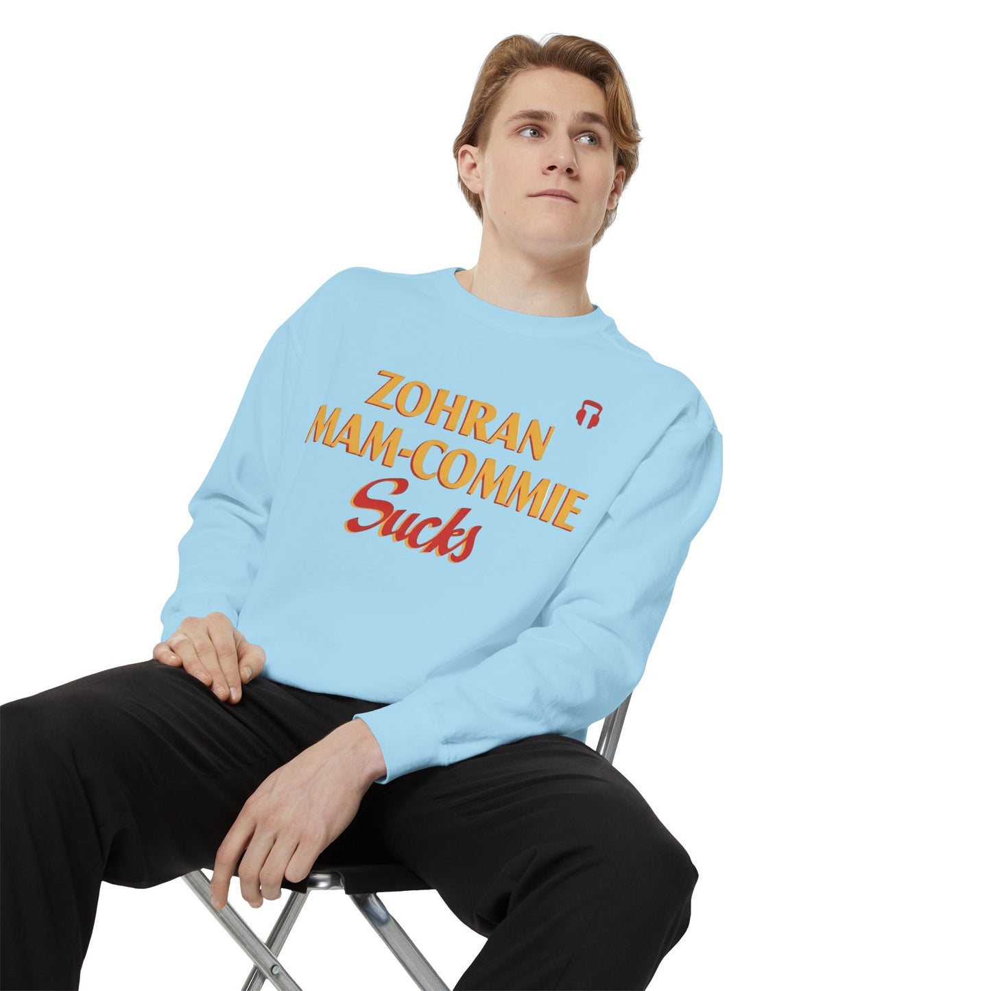Zohran Mam-Commie Sucks Comfort Colors Brand Crewneck Sweatshirt