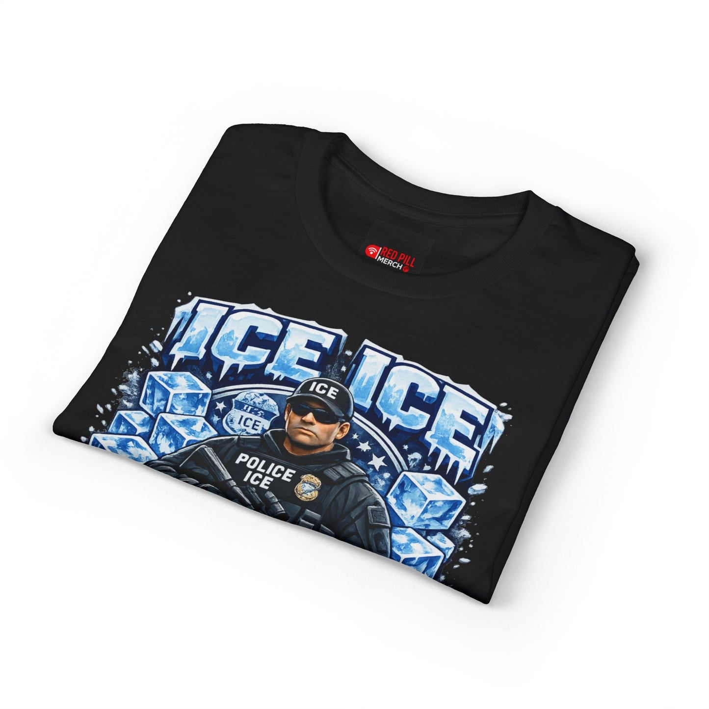 Ice Ice Baby ICE Agent Gildan 8000 Brand T-Shirt