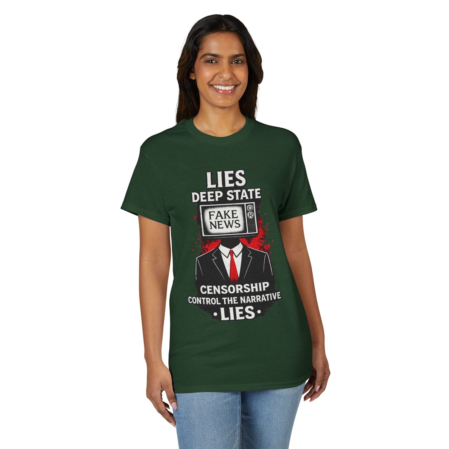 Fake News Political Statement Gildan Brand T-Shirt