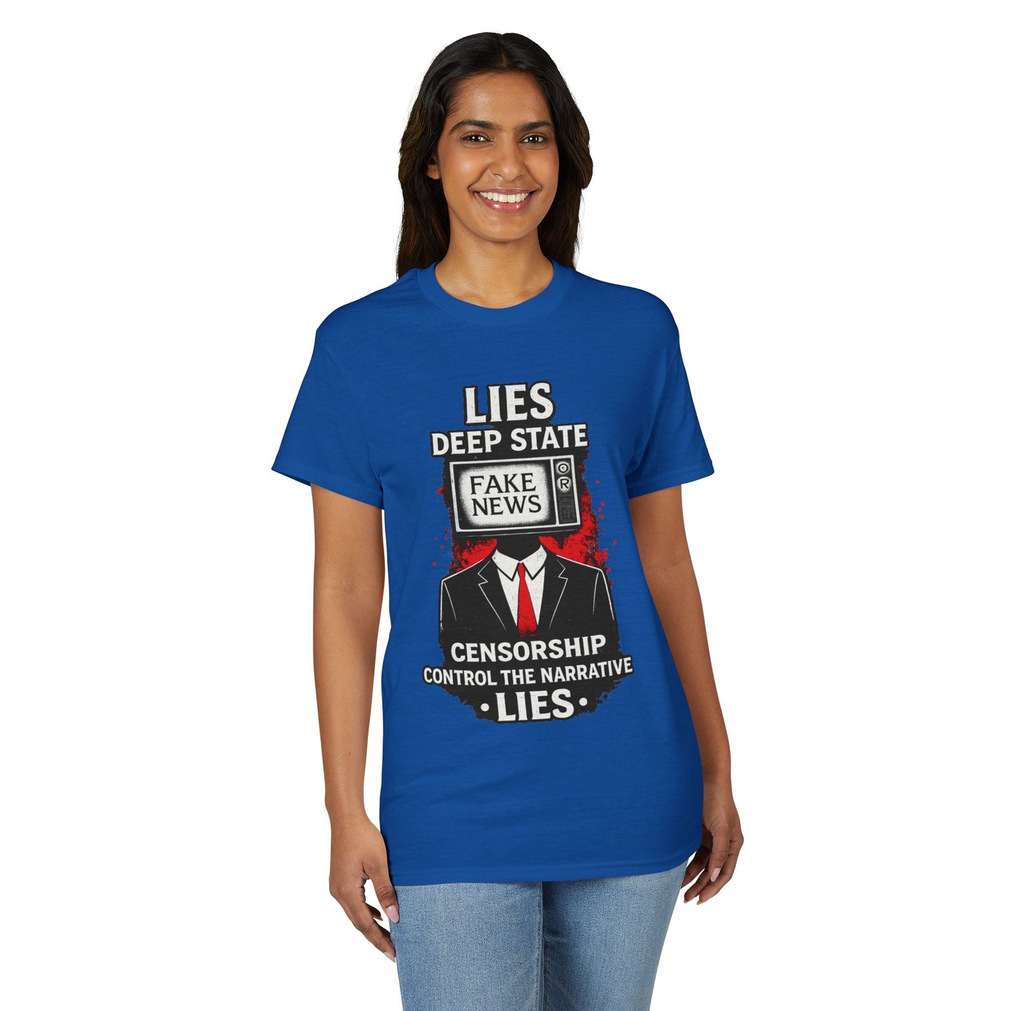Fake News Political Statement Gildan Brand T-Shirt