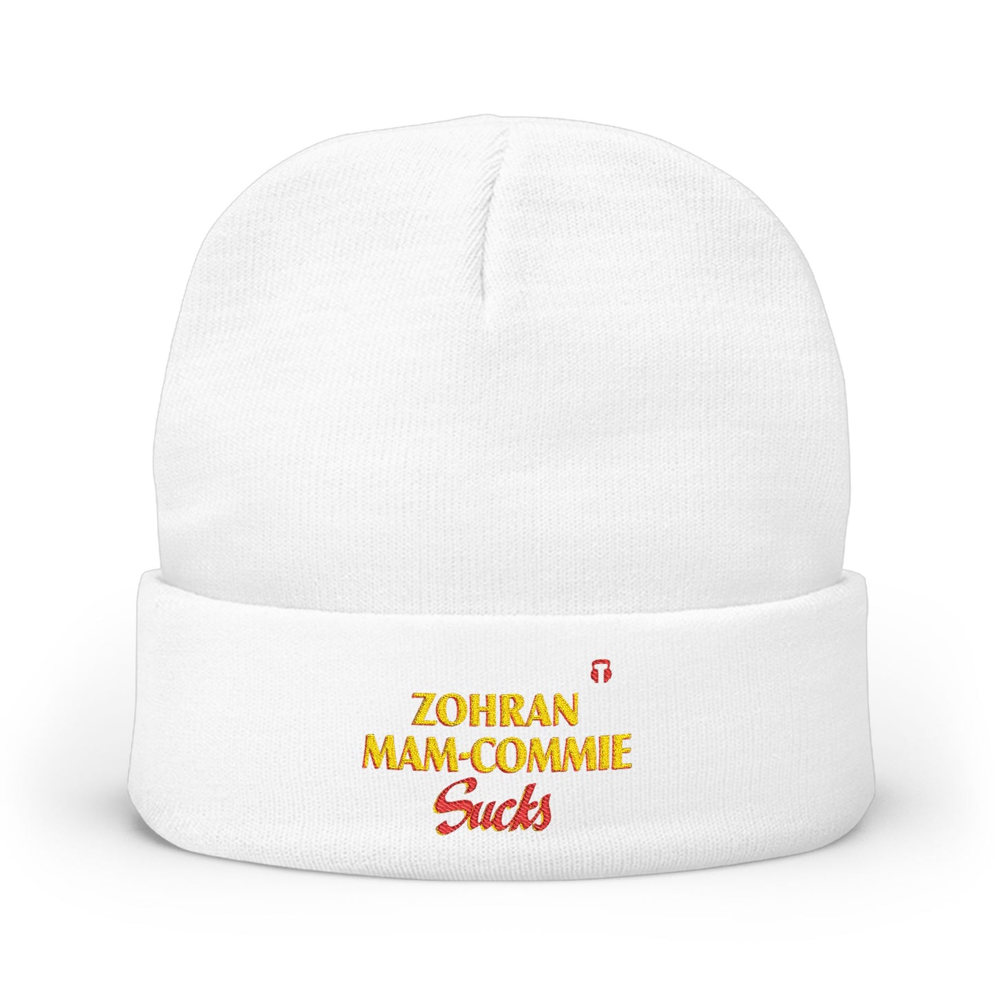Zohran Mam-Commie Sucks Embroidered Knit Beanie