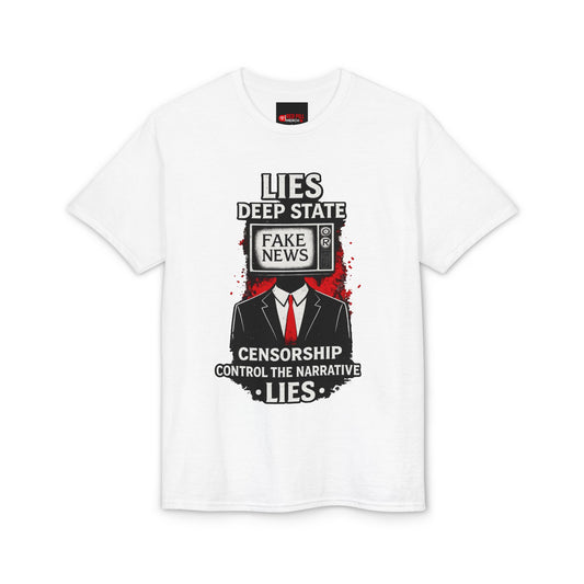 Fake News Political Statement Gildan Brand T-Shirt