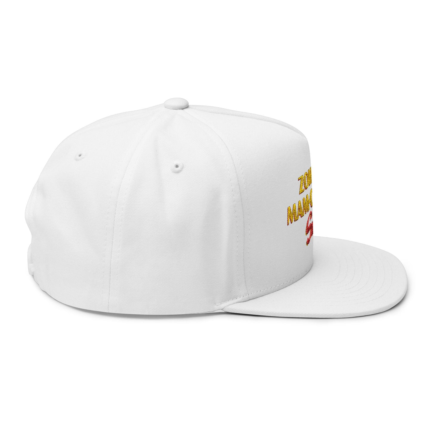 Zohran Mam-Commie Sucks Embroidered Snapback Flat Bill Cap