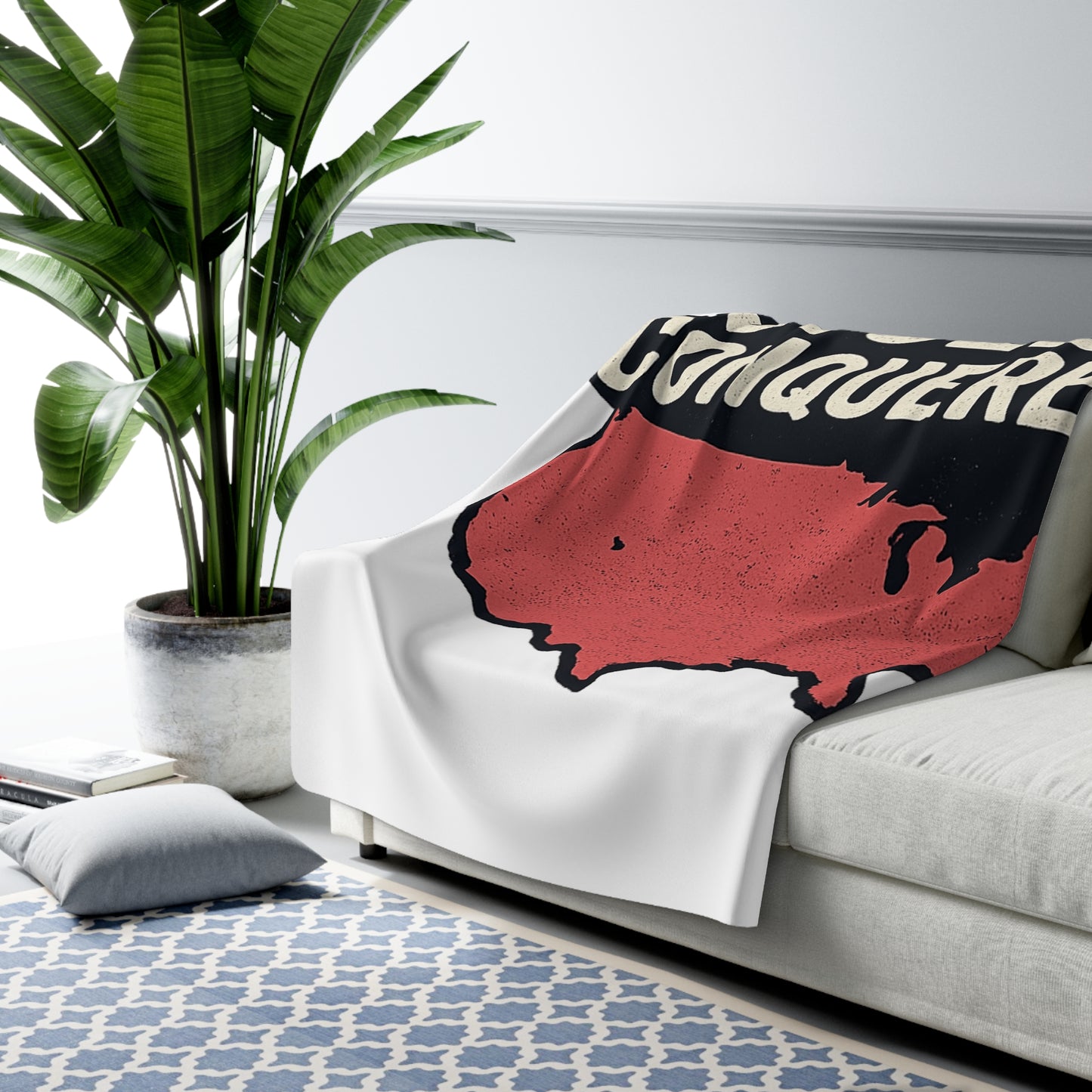 Stolen Conquered USA Sherpa Blanket